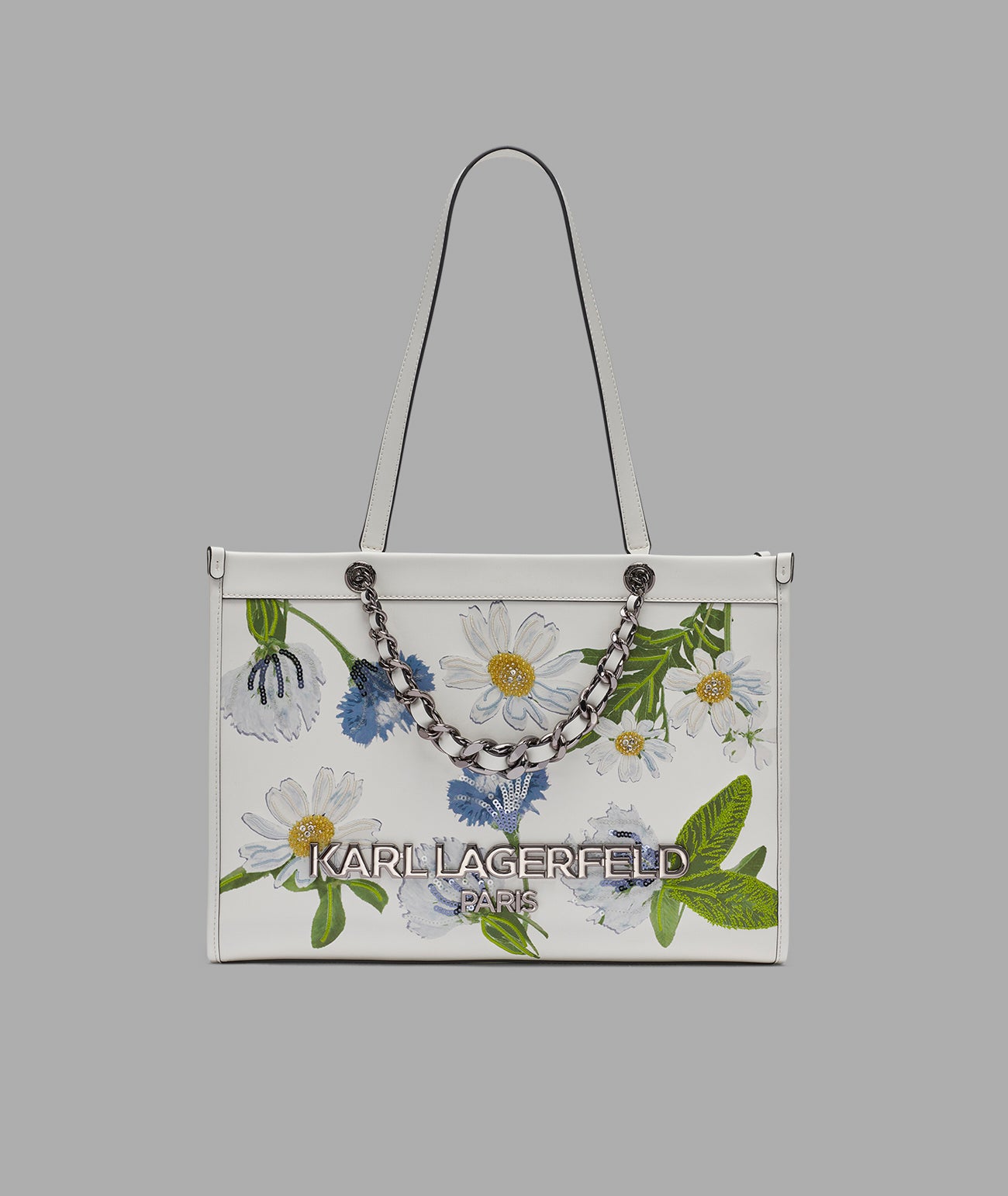SAVOIE FLORAL TOTE WITH CHAIN STRAP View 1 | Products