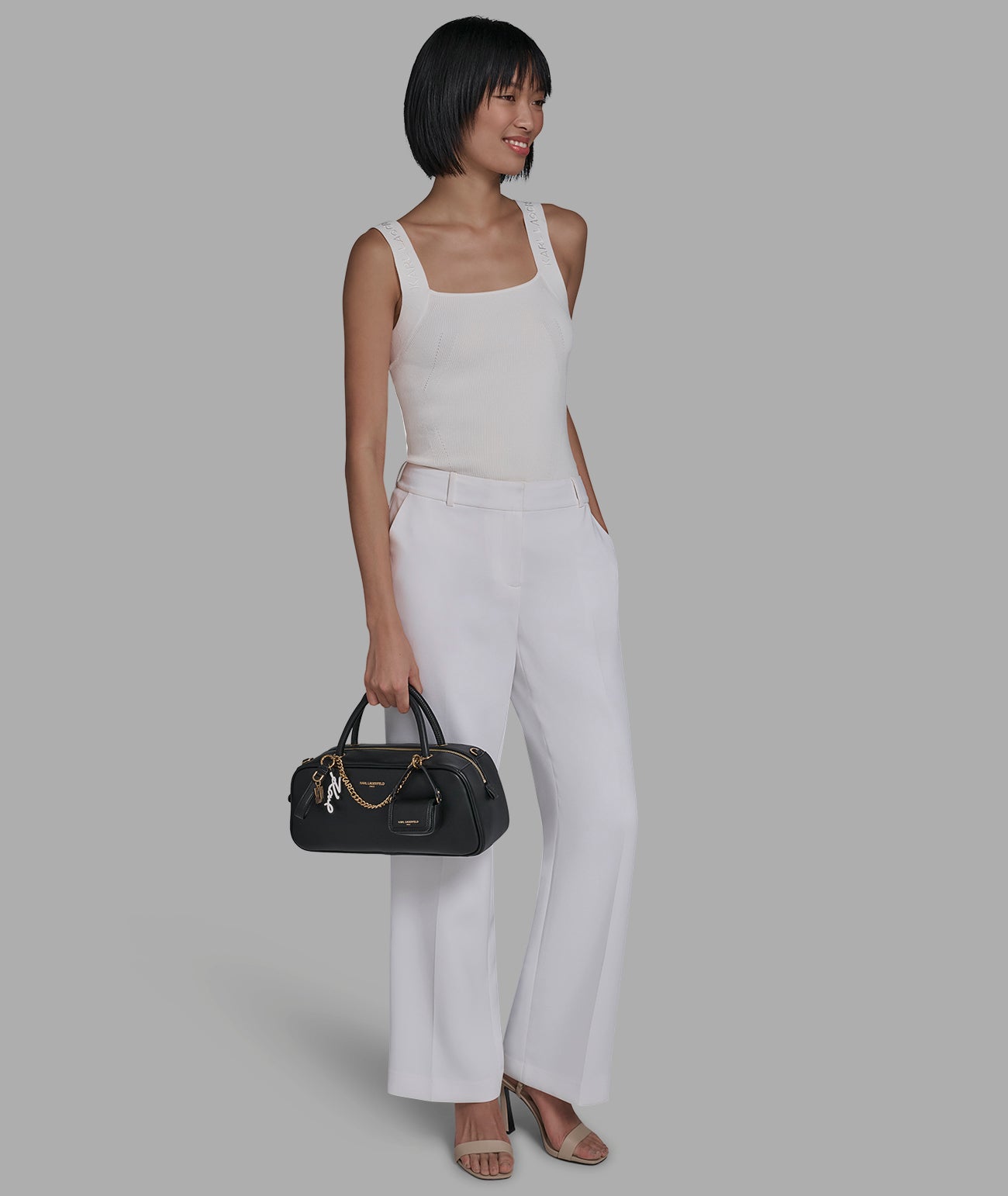 ZAYLIA LARGE SATCHEL WITH CHAIN & MINI BAG VIEW 8 | Women's Crossbody Bags