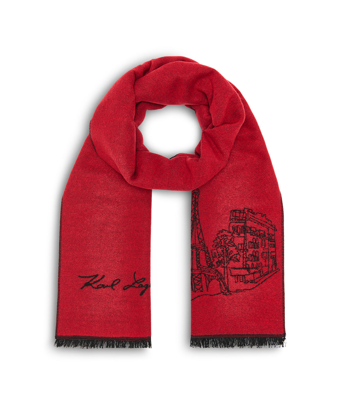 PARIS SKETCH SCARF View 1 | Holiday Sale