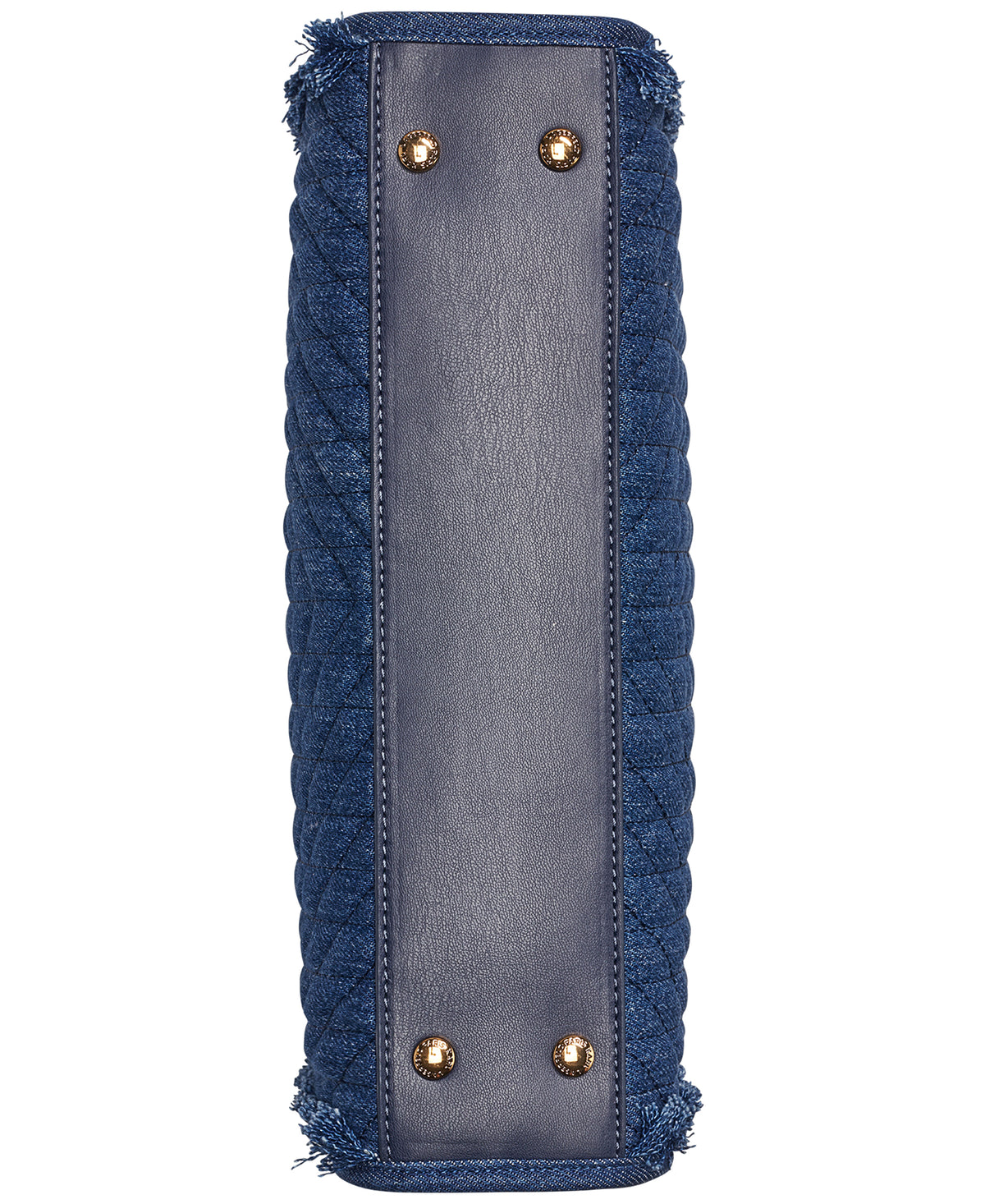 JADE FRAYED QUILTED DENIM SHOPPER TOTE VIEW 5