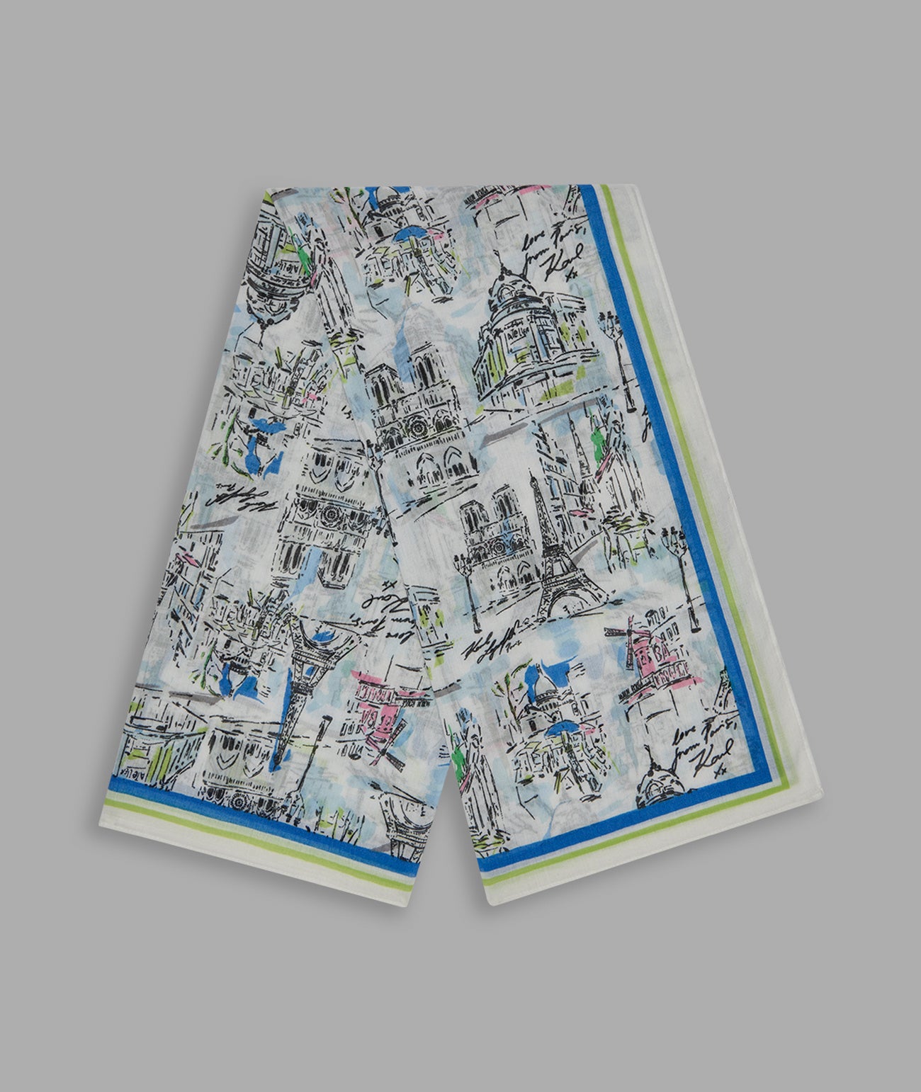 April In Paris Oversized Square Scarf | Karl Lagerfeld Paris