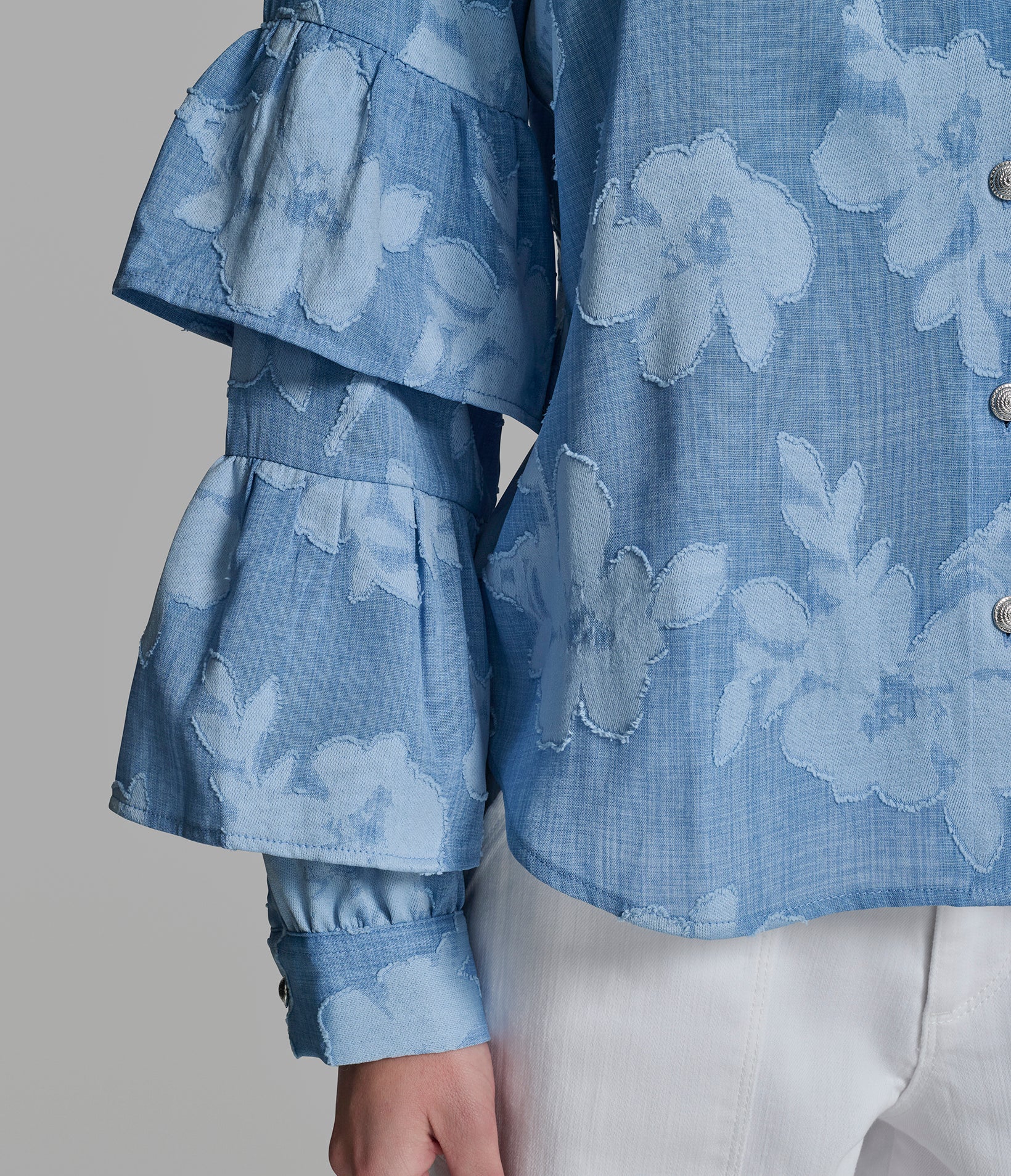 JACQUARD BUTTON DOWN TOP VIEW 6 | Spring Picks