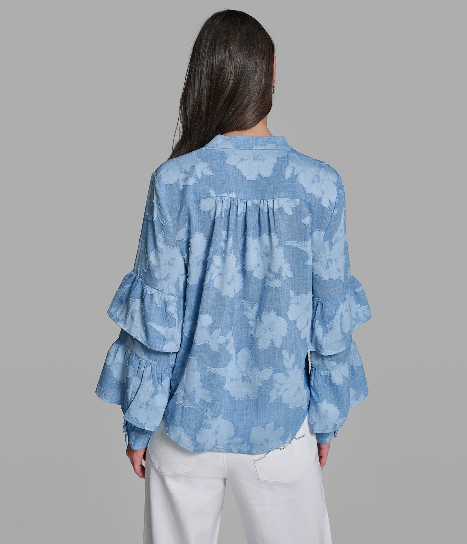 JACQUARD BUTTON DOWN TOP View 2 | Spring Picks