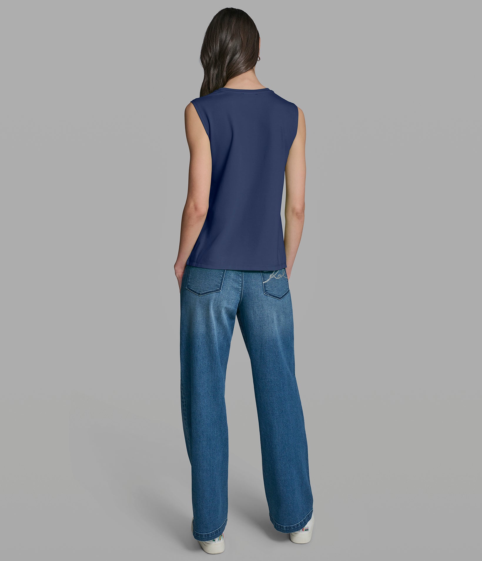 KARL EYELET KNIT TOP VIEW 5 | New Women's Clothing