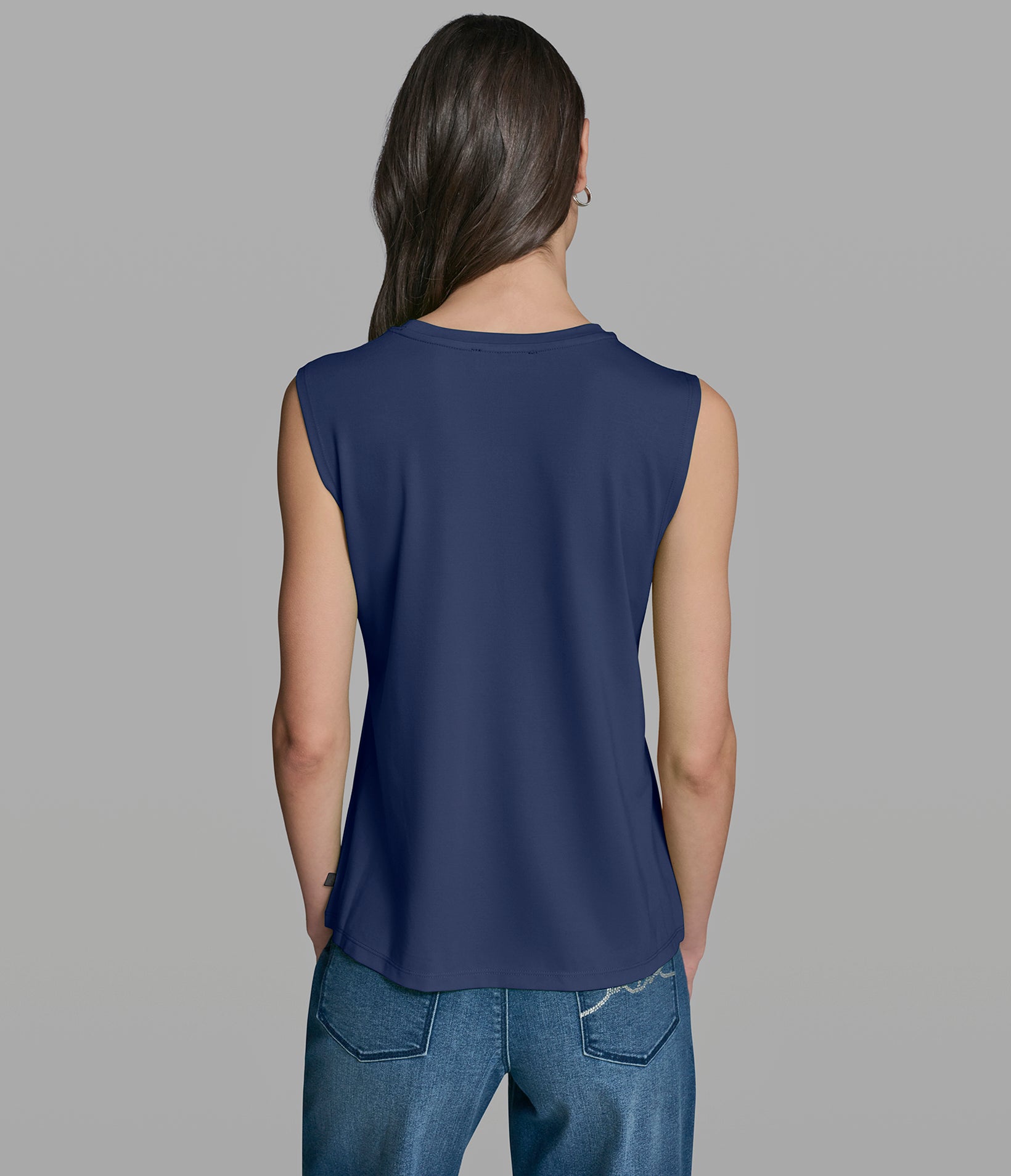 KARL EYELET KNIT TOP View 2 | New Women's Clothing