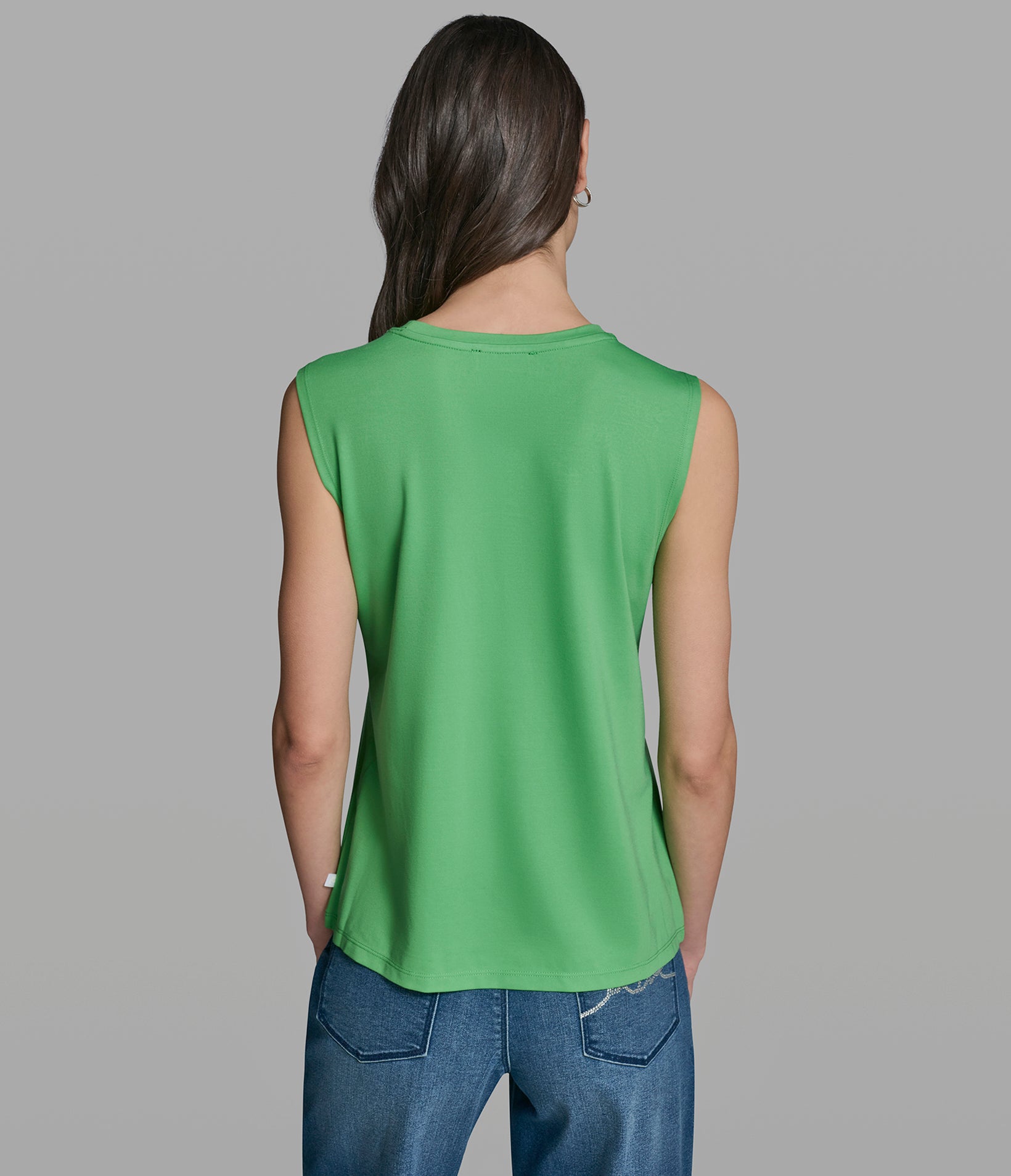 KARL EYELET KNIT TOP View 2 | Women's Clothing