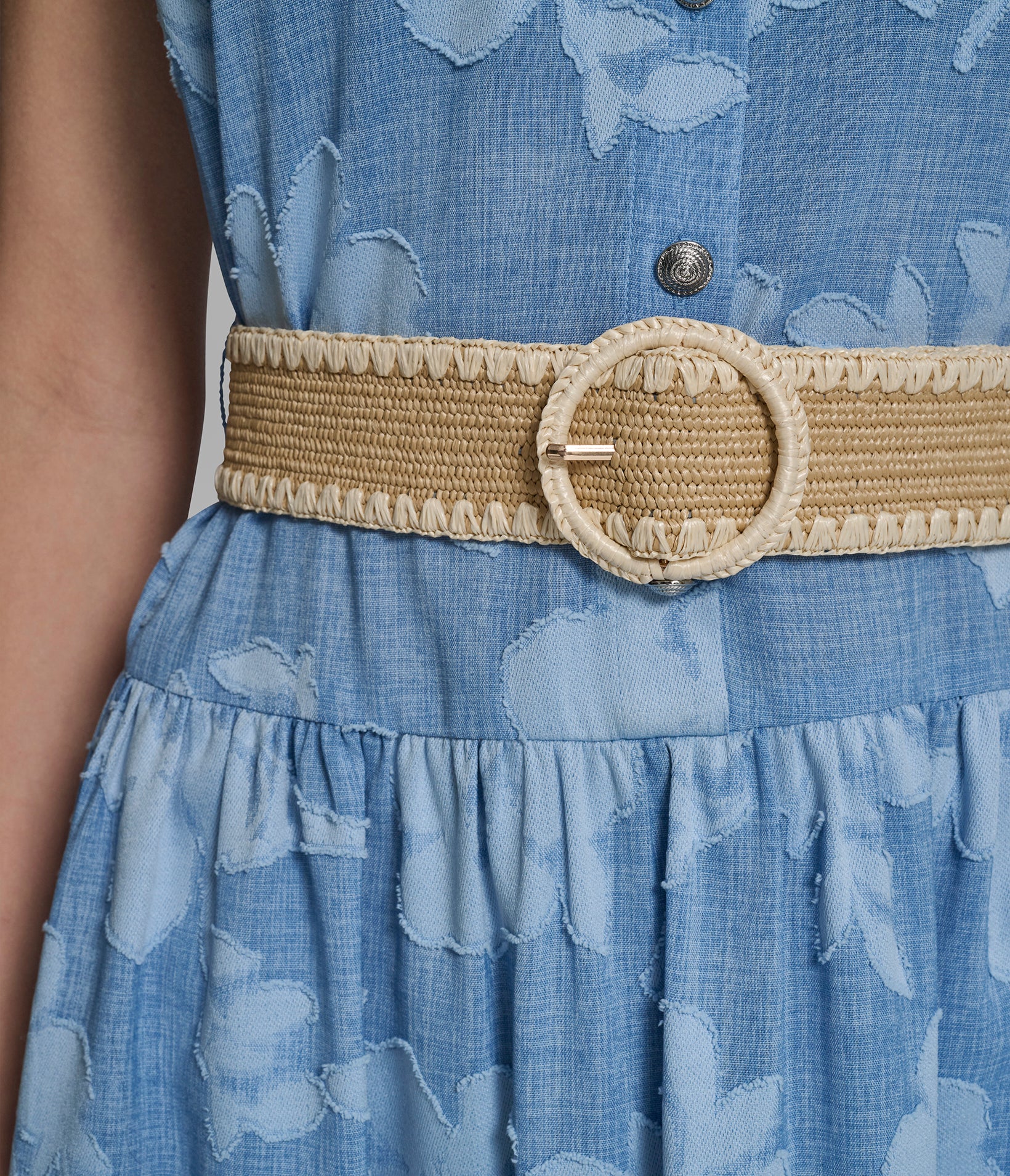 JACQUARD BELTED SHIRT DRESS VIEW 5 | Women's Clothing