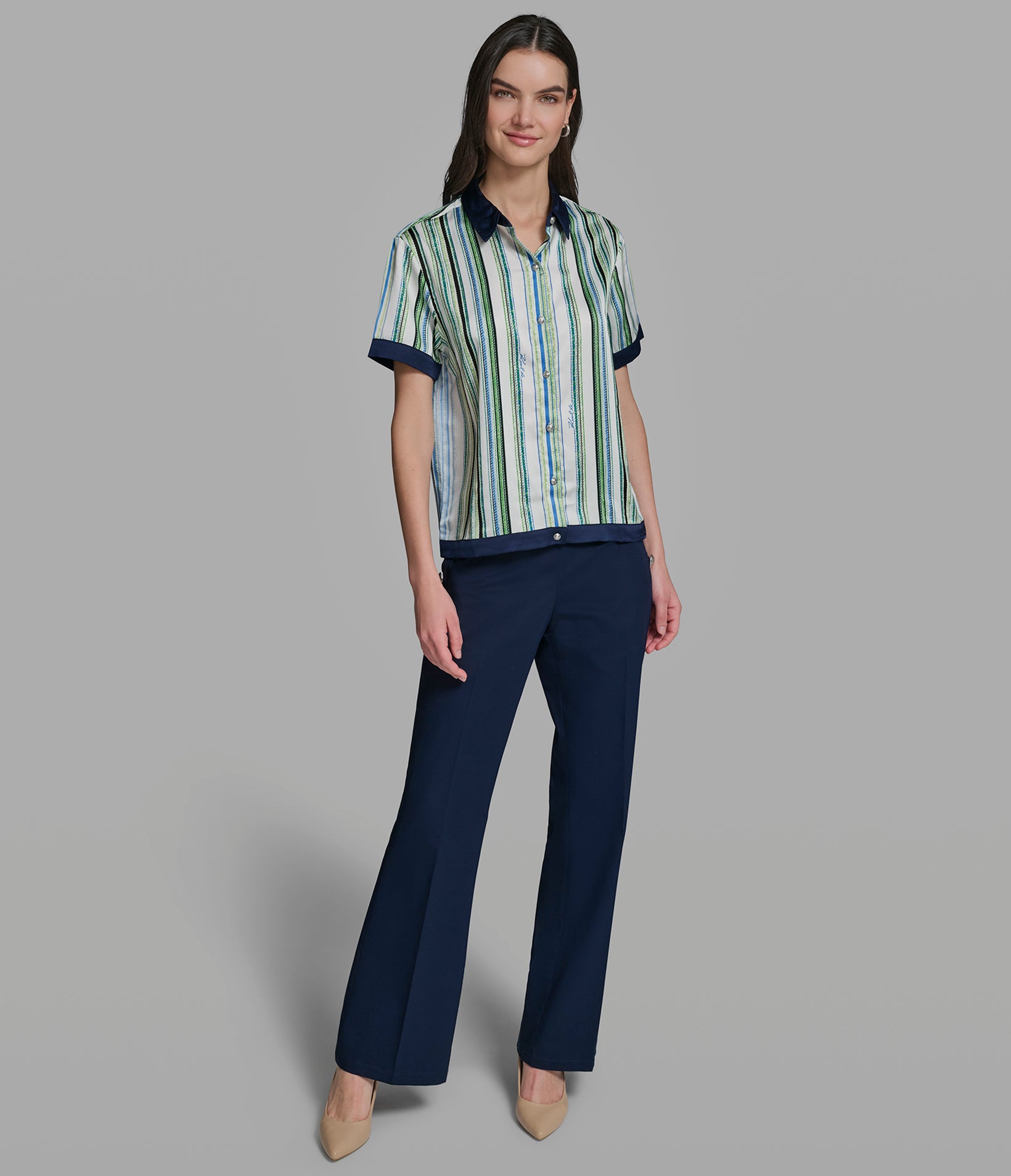 STRIPED WOVEN TOP VIEW 4 | New Arrivals