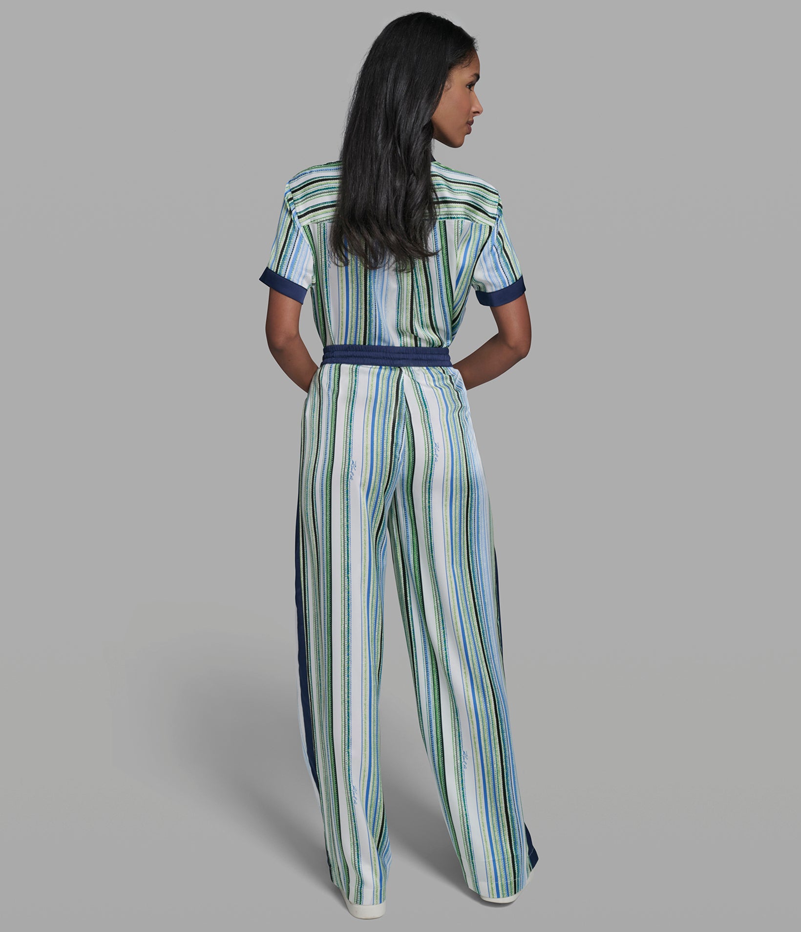 STRIPED DRAWSTRING SOFT PANT VIEW 5 | Women's Pants & Skirts