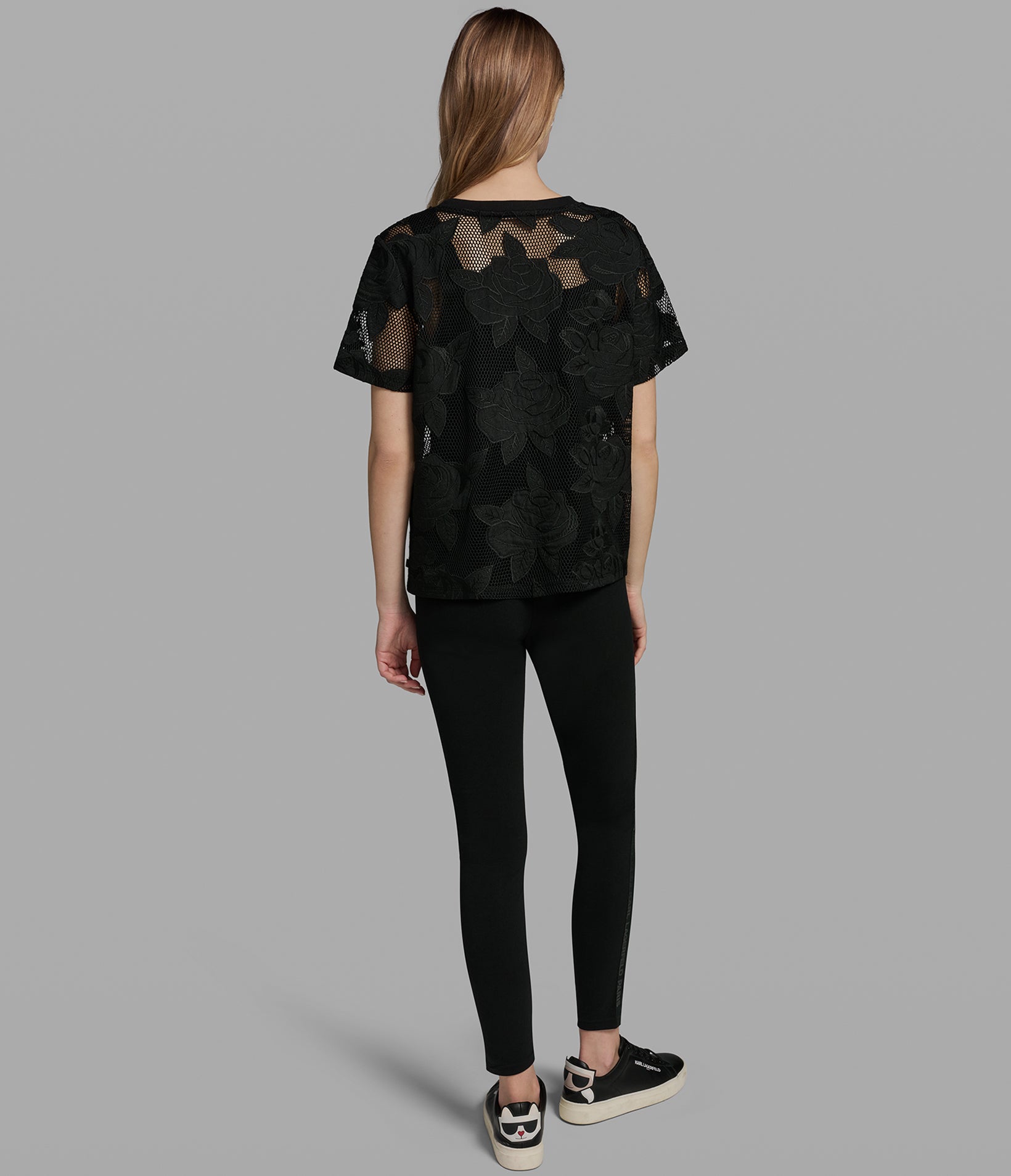 FLORAL MESH TOP VIEW 5 | Women's Tops & Sweaters