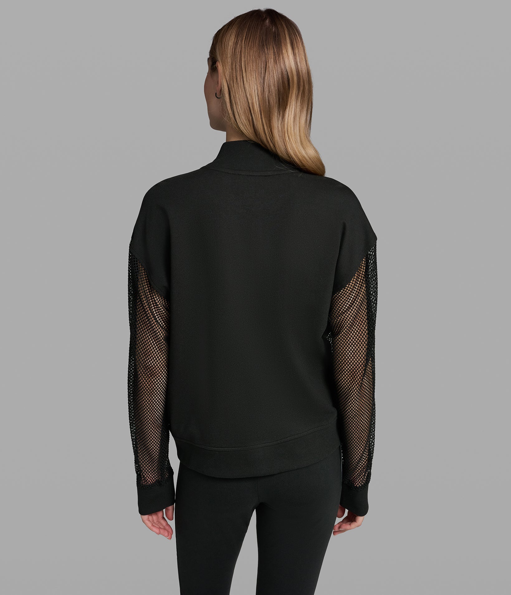 LOGO STRIPE MESH TRACK JACKET VIEW 2