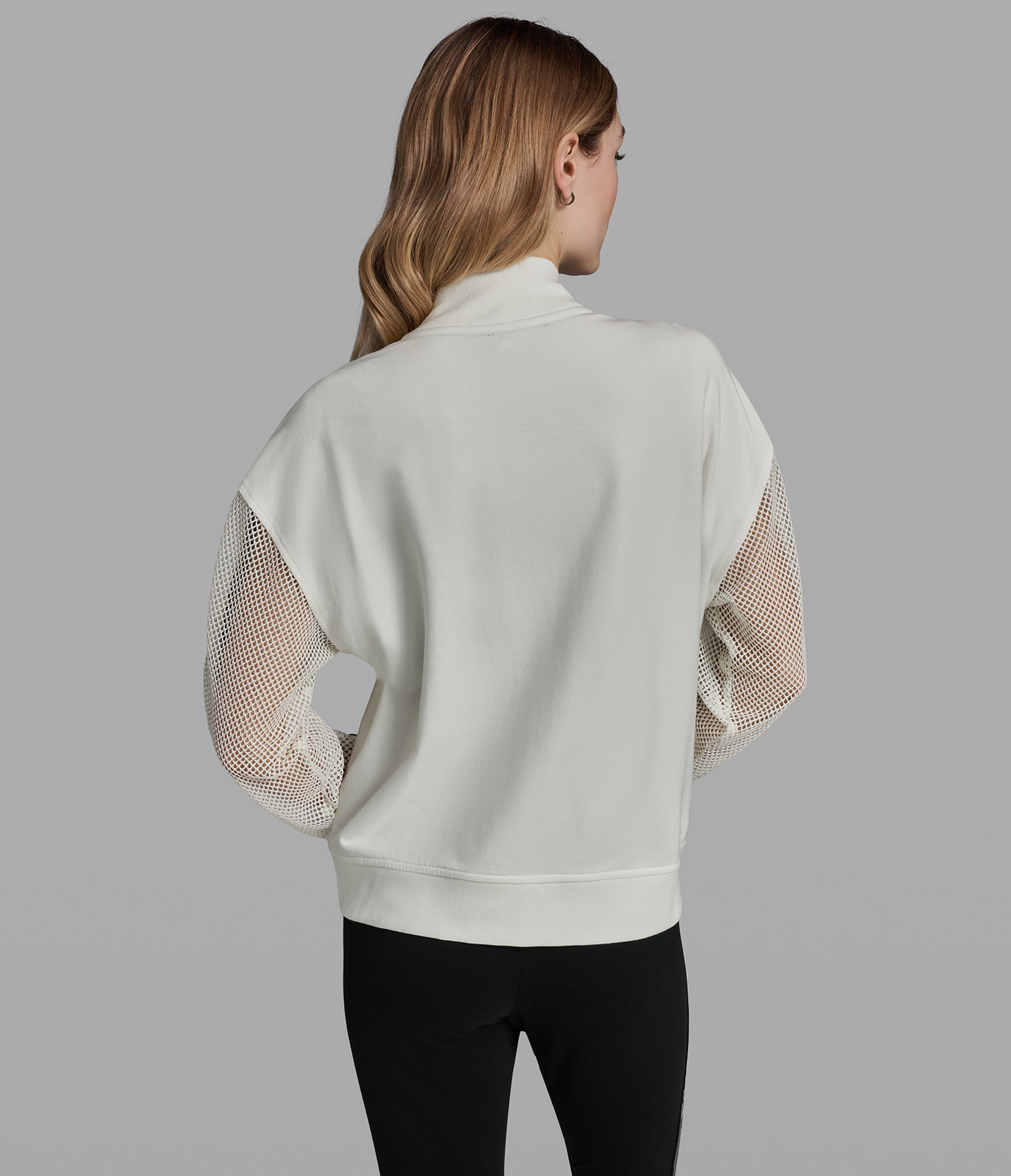 LOGO STRIPE MESH TRACK JACKET VIEW 2