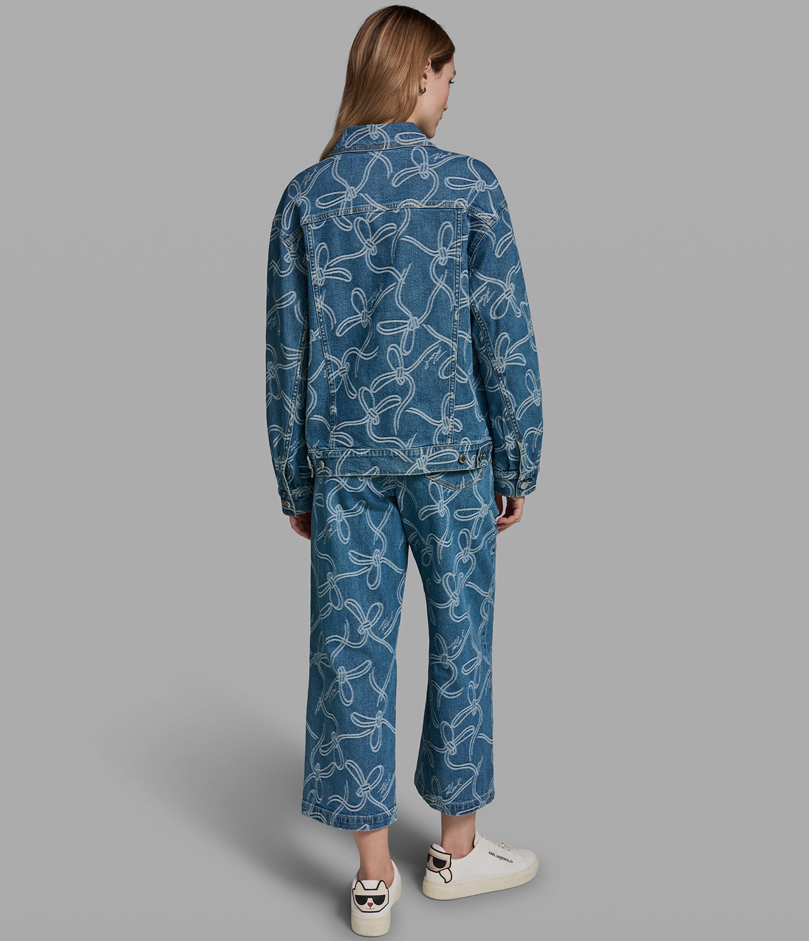 BOW JACQUARD DENIM JACKET VIEW 5 | Women's Denim