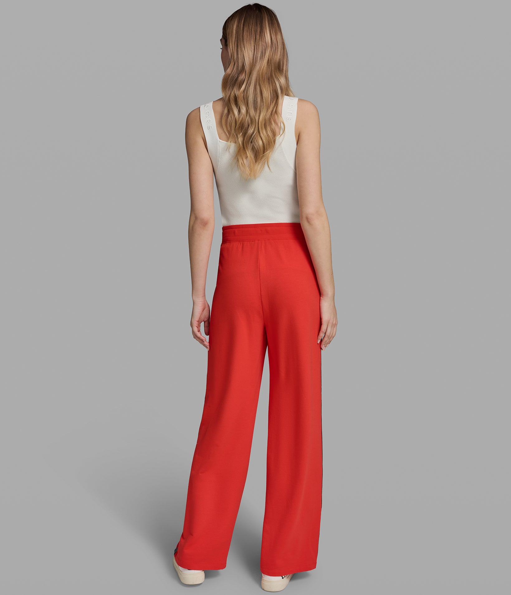 LOGO STRIPE WIDE LEG PANT VIEW 5 | Women's Athleisure & Activewear
