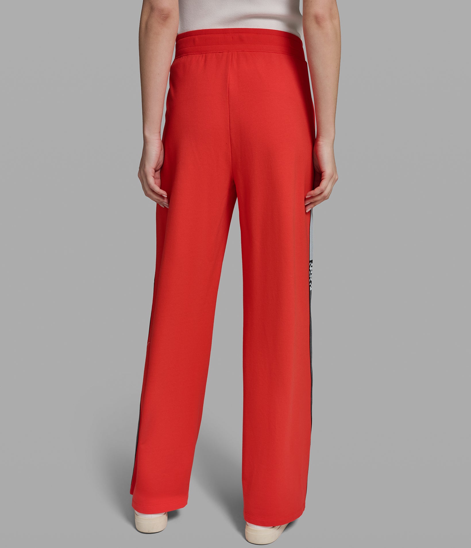 LOGO STRIPE WIDE LEG PANT VIEW 3 | Women's Athleisure & Activewear