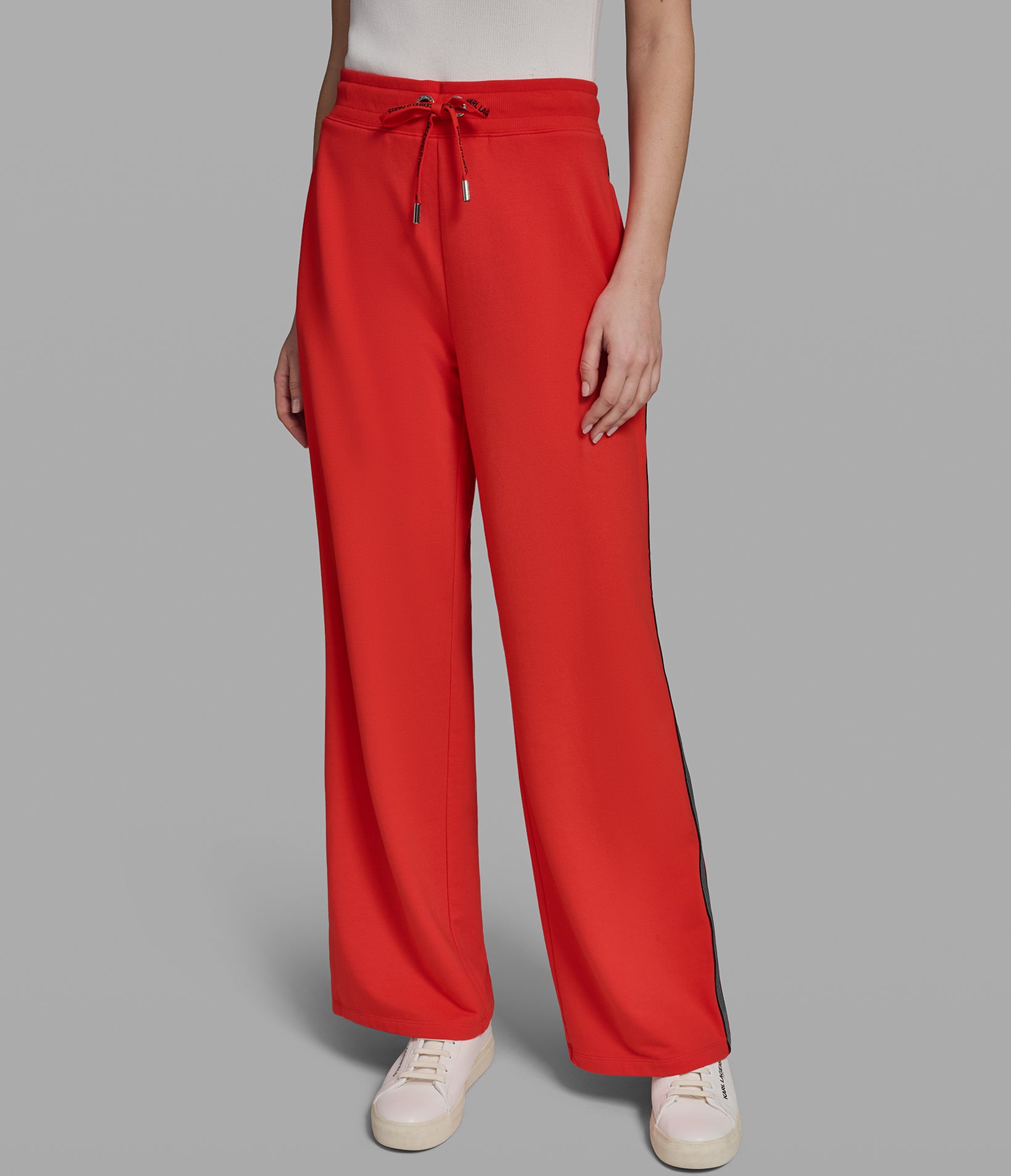LOGO STRIPE WIDE LEG PANT View 2 | Women's Athleisure & Activewear