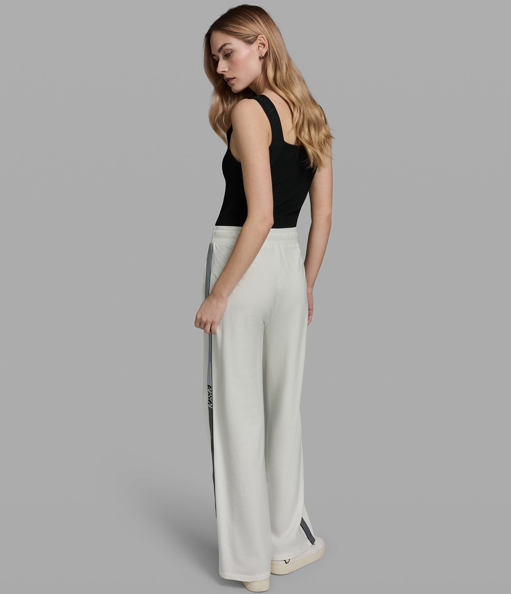 LOGO STRIPE WIDE LEG PANT VIEW 5