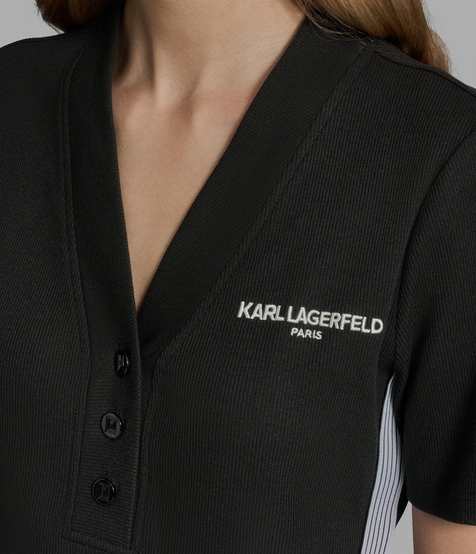 LOGO TAPE KNIT TOP VIEW 6 | Women's Tops & Sweaters