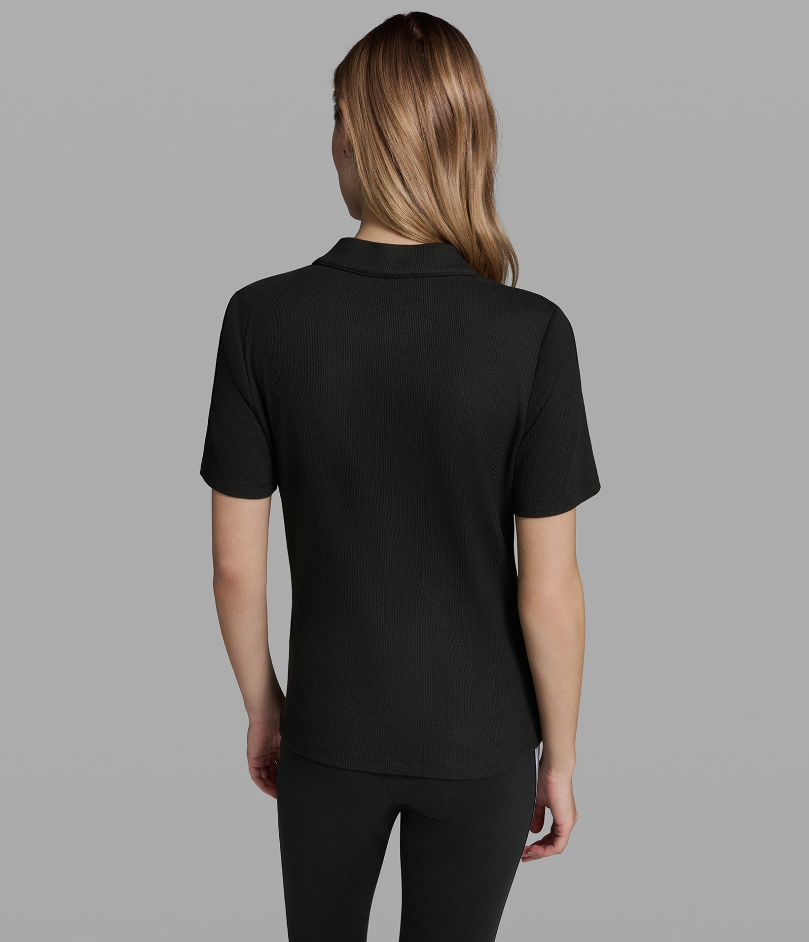 LOGO TAPE KNIT TOP View 2 | Women's Tops & Sweaters
