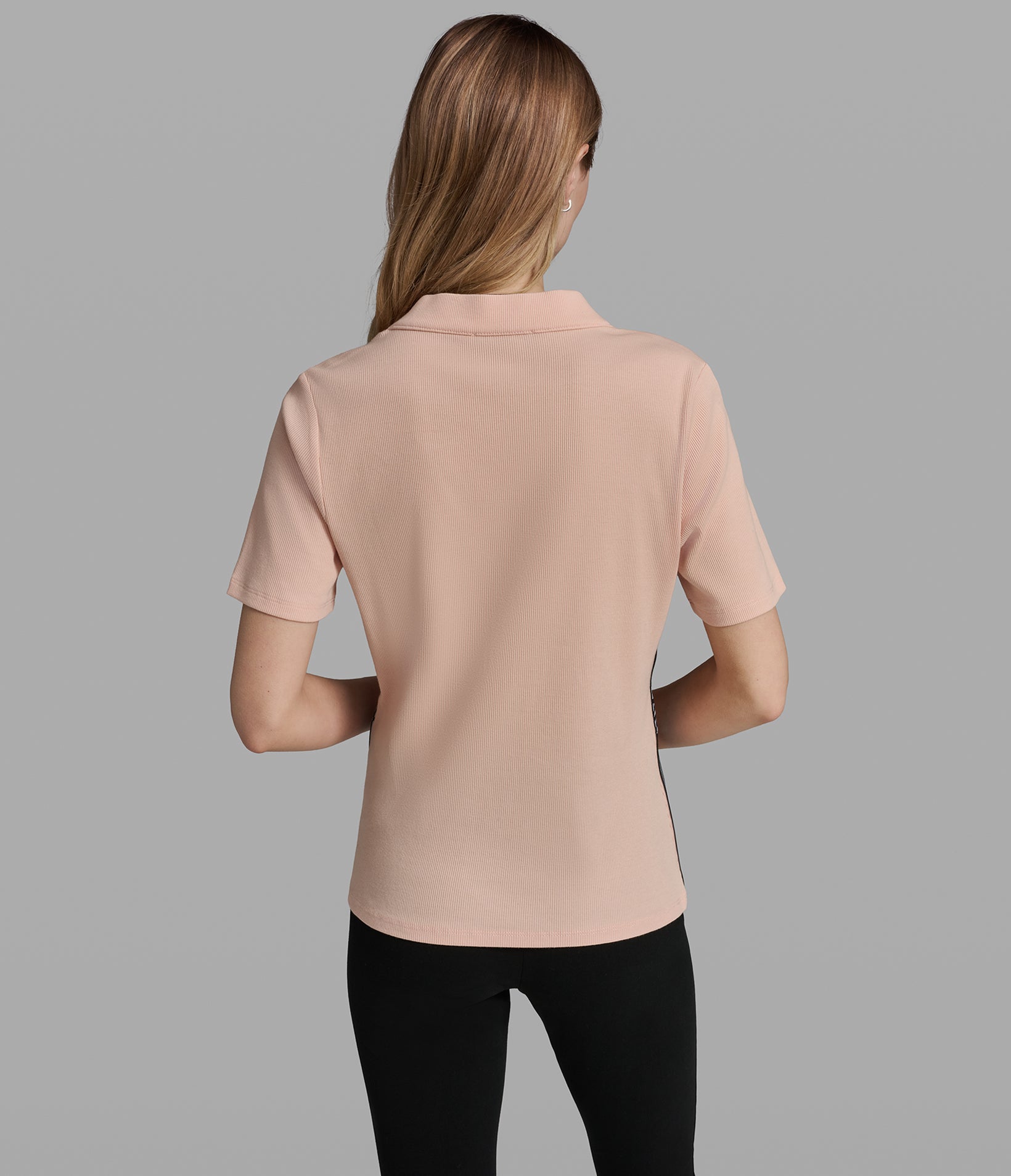 LOGO TAPE KNIT TOP View 2 | Women's Tops & Sweaters