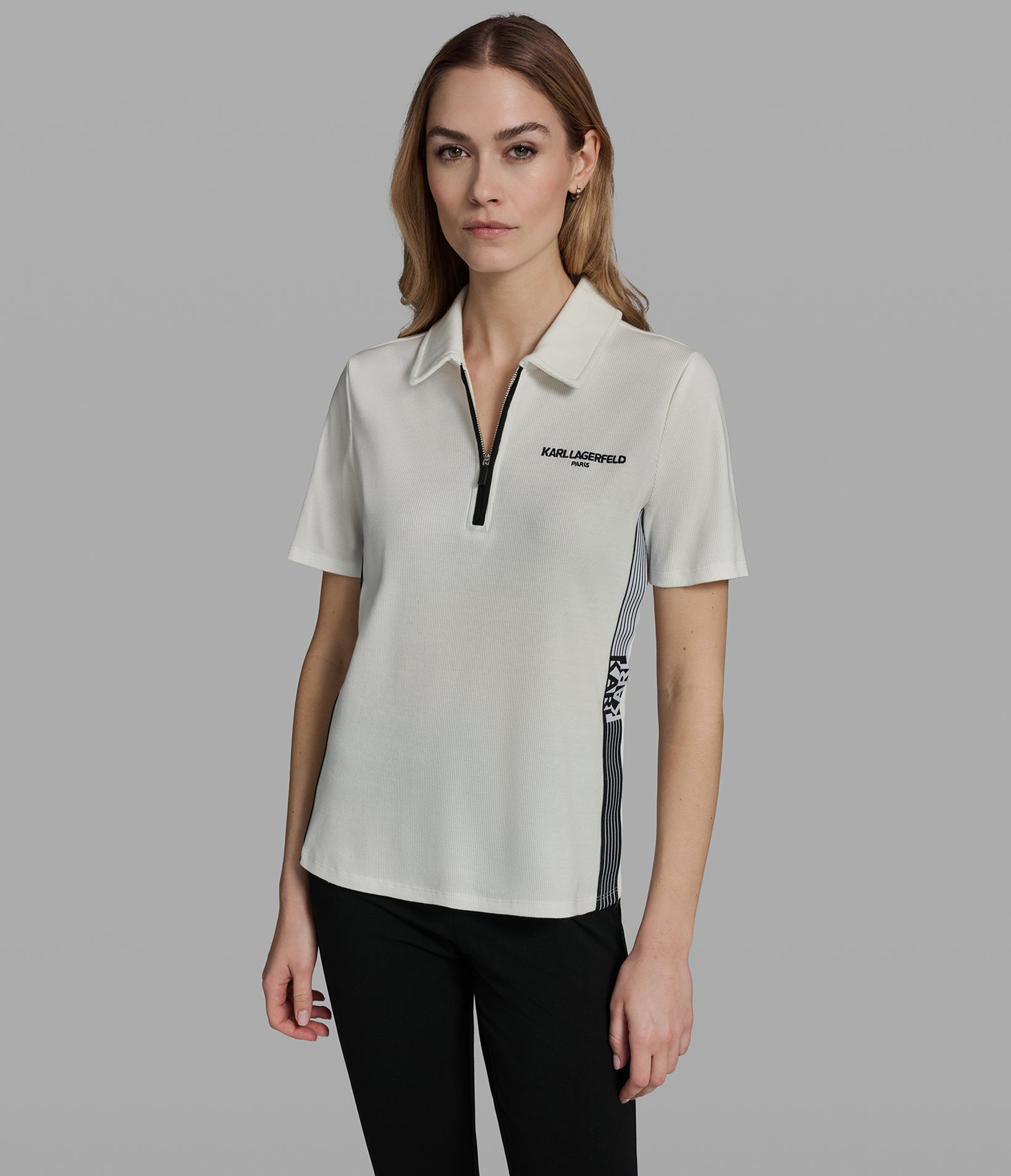 LOGO TAPE KNIT POLO View 1 | New Arrivals