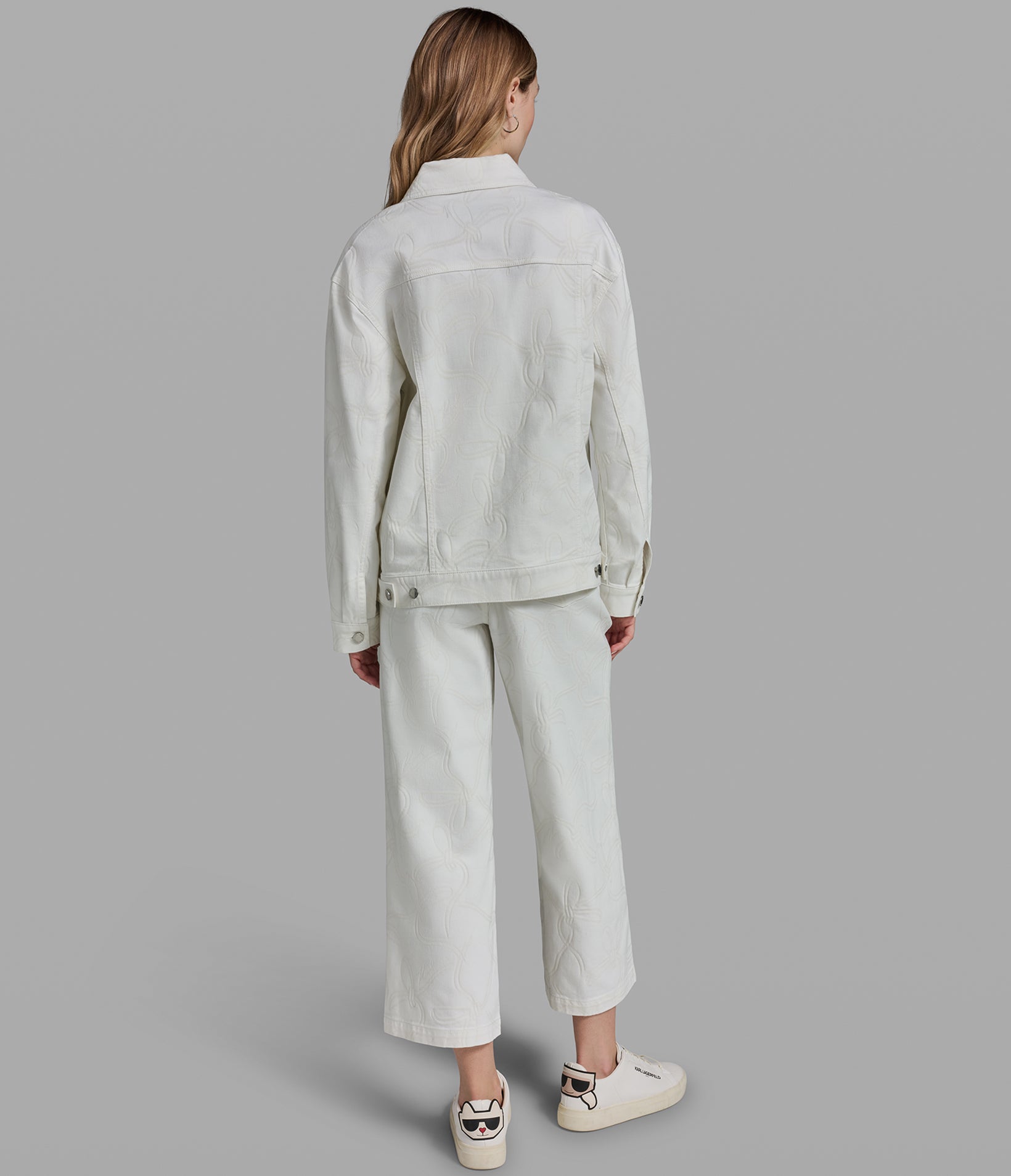 BOW JACQUARD DENIM JACKET VIEW 5 | Women's Clothing