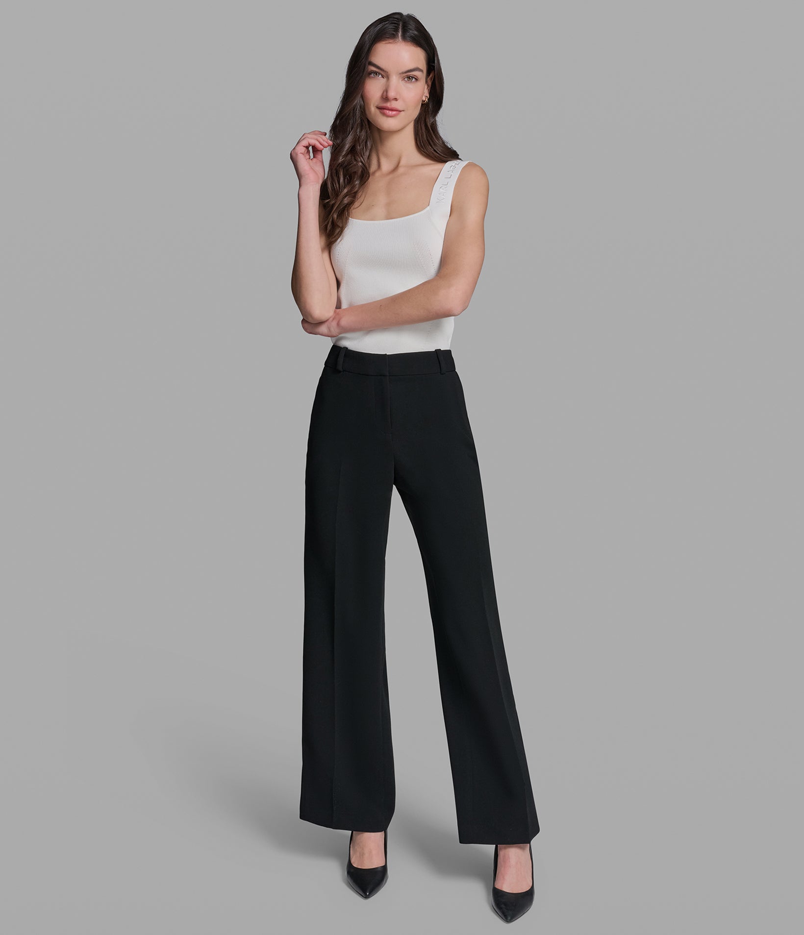 TAPING DETAIL WIDE LEG PANT VIEW 1