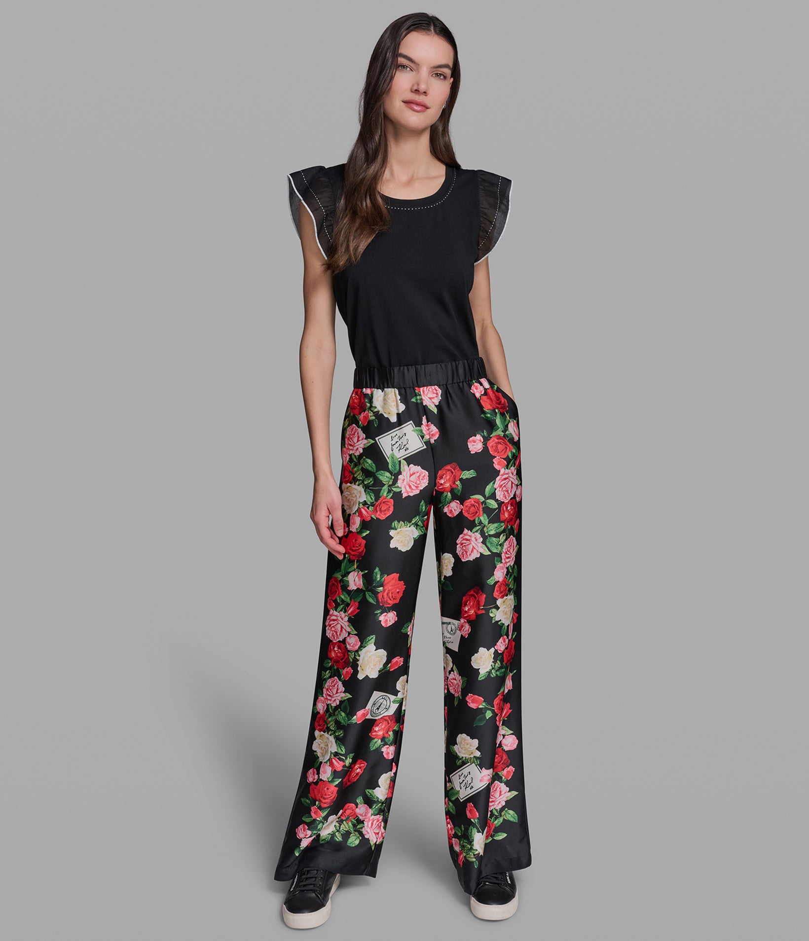 FLORAL PRINT SOFT PANT VIEW 4 | Women's Sale