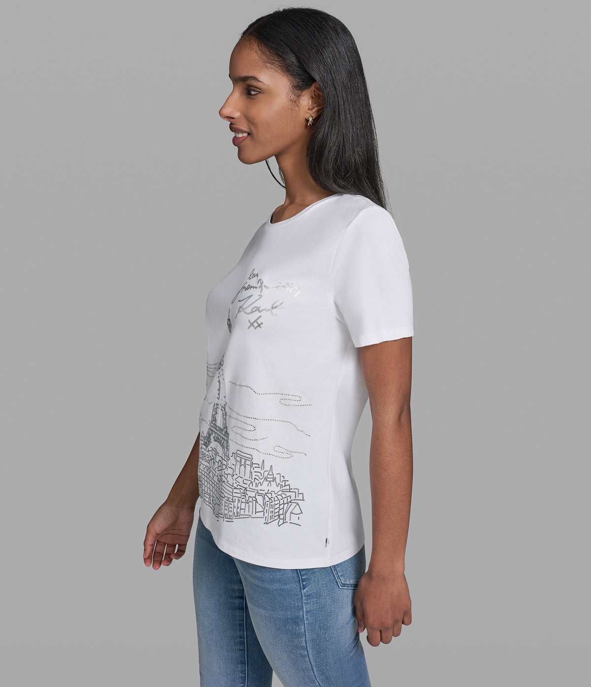 PARIS SEQUIN SIGNATURE TEE VIEW 3