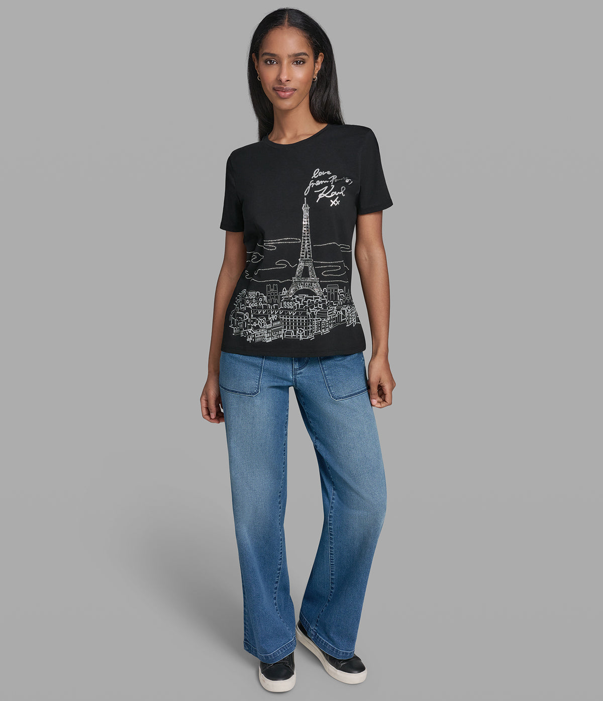 PARIS SEQUIN SIGNATURE TEE VIEW 4