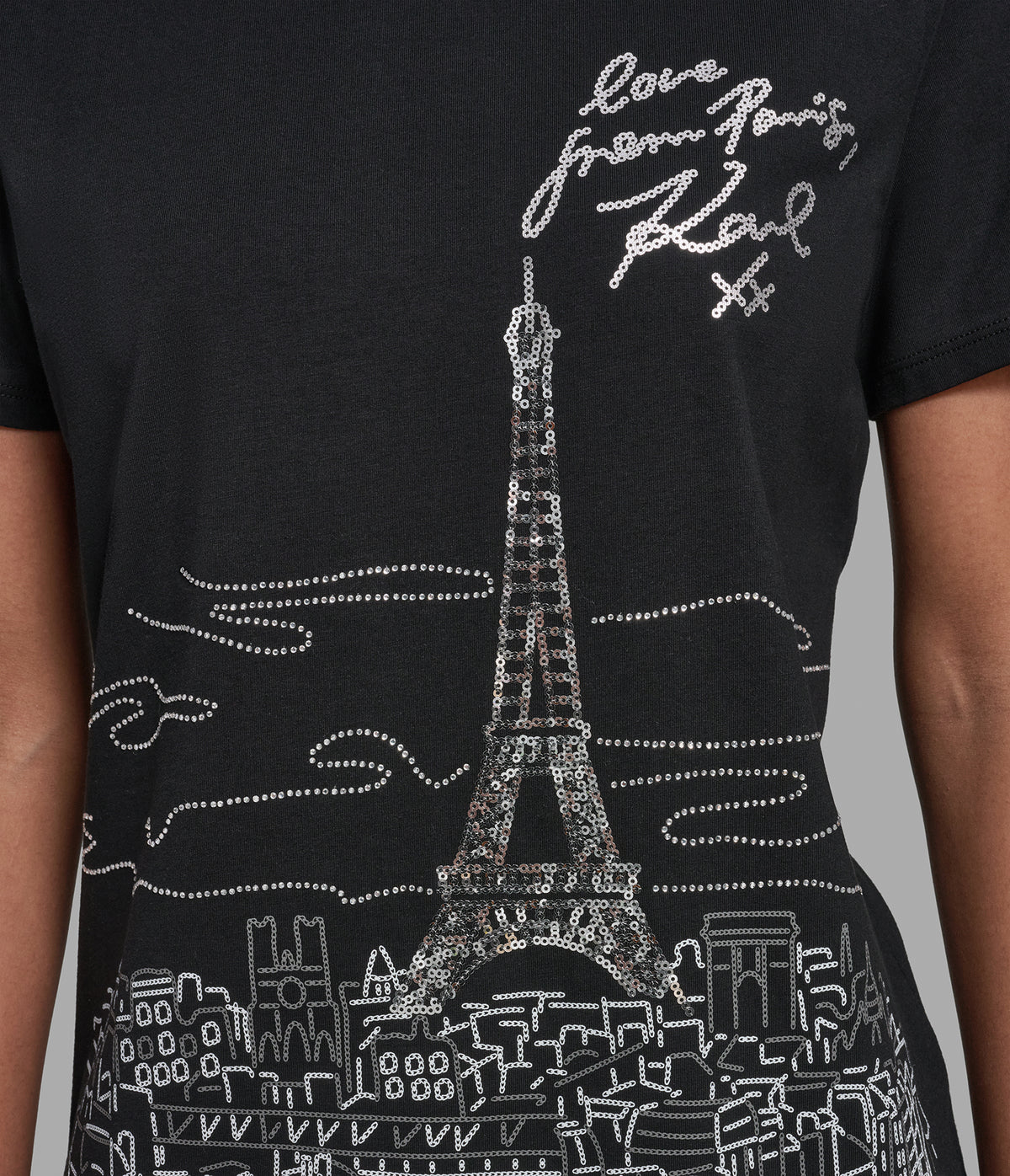 PARIS SEQUIN SIGNATURE TEE VIEW 6