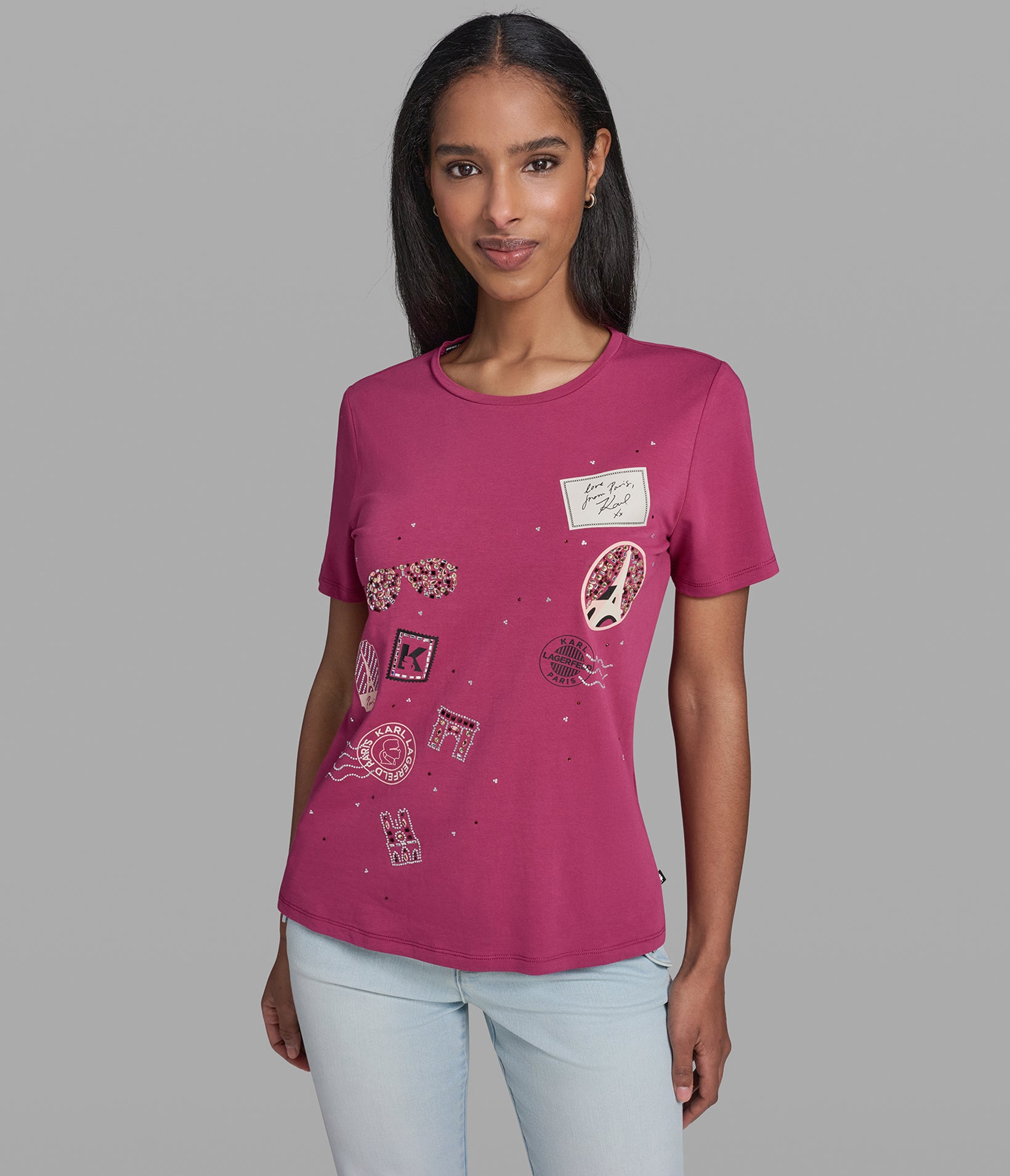 PARIS STAMPS TEE View 1 | Holiday Sale