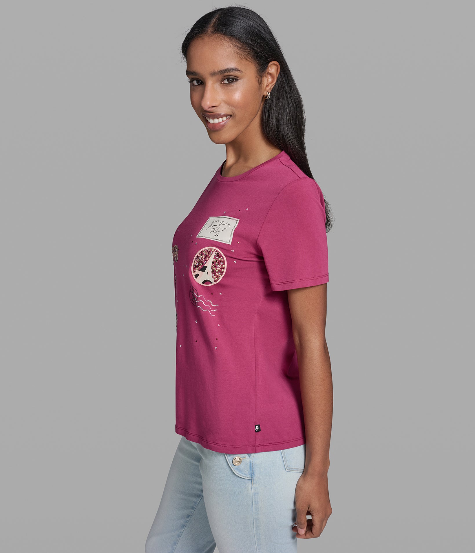 PARIS STAMPS TEE VIEW 3 | Holiday Sale