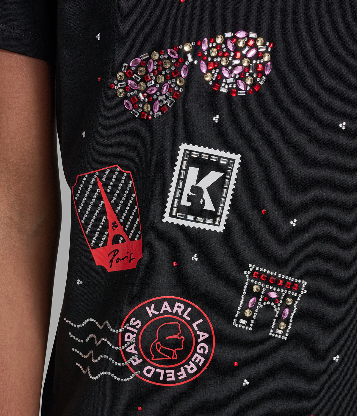 CRYSTAL FLORAL WHIMSY GRAPHIC TEE VIEW 6