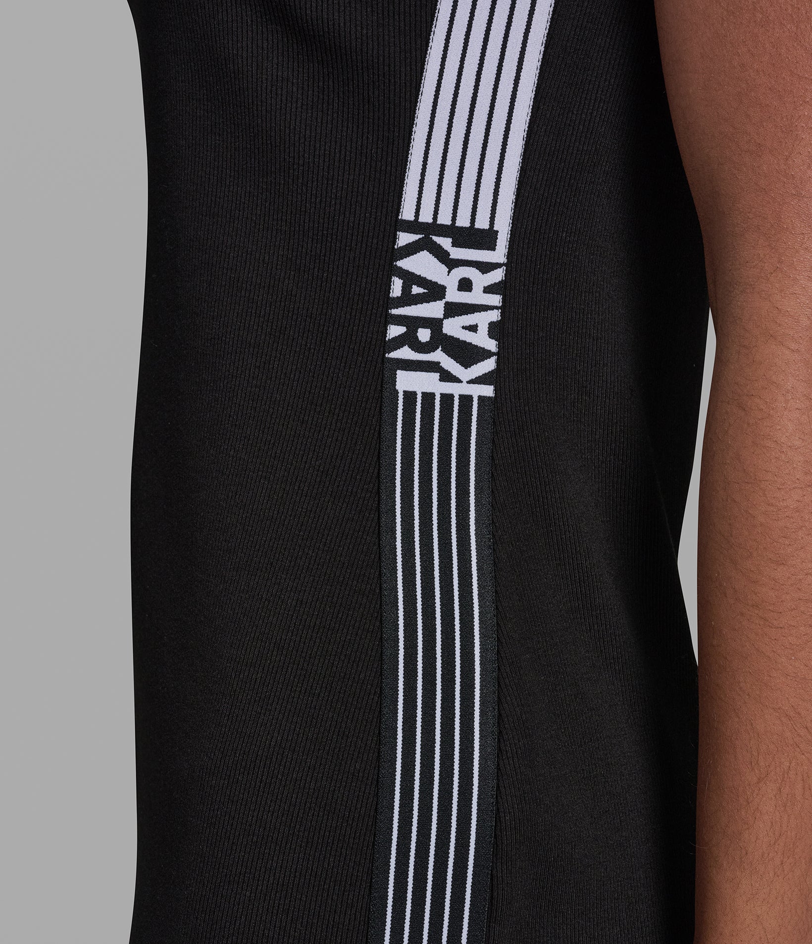 SLEEVELESS RIBBED POLO DRESS VIEW 6