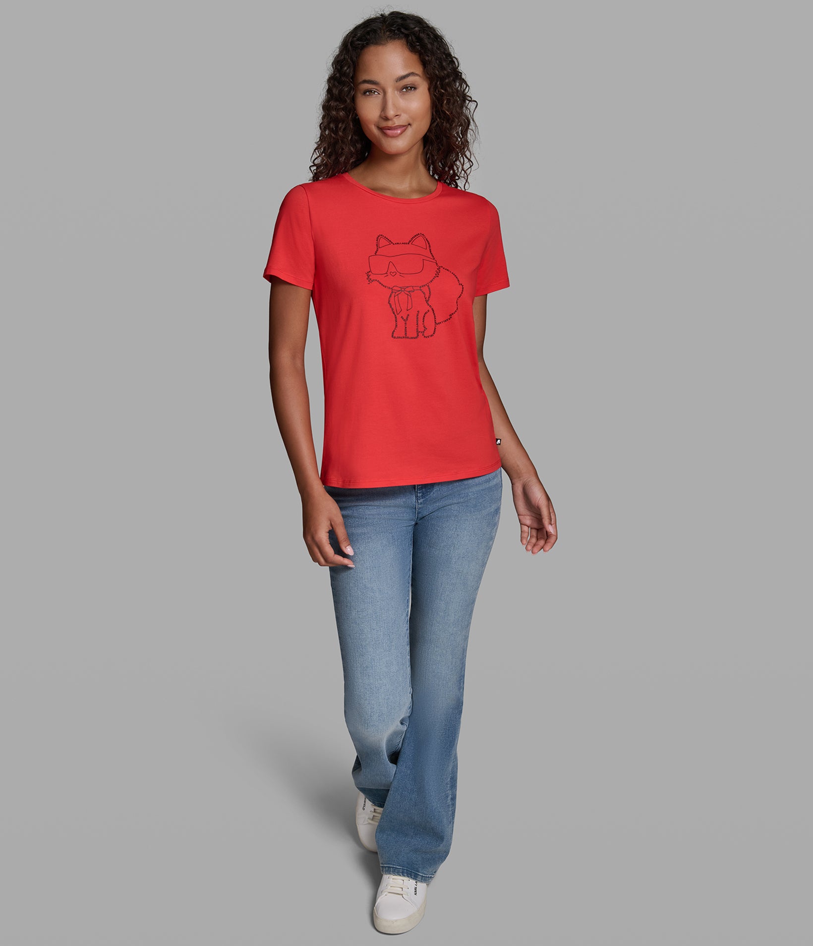 CHOUPETTE LETTER OUTLINE TEE VIEW 4 | New Women's Clothing