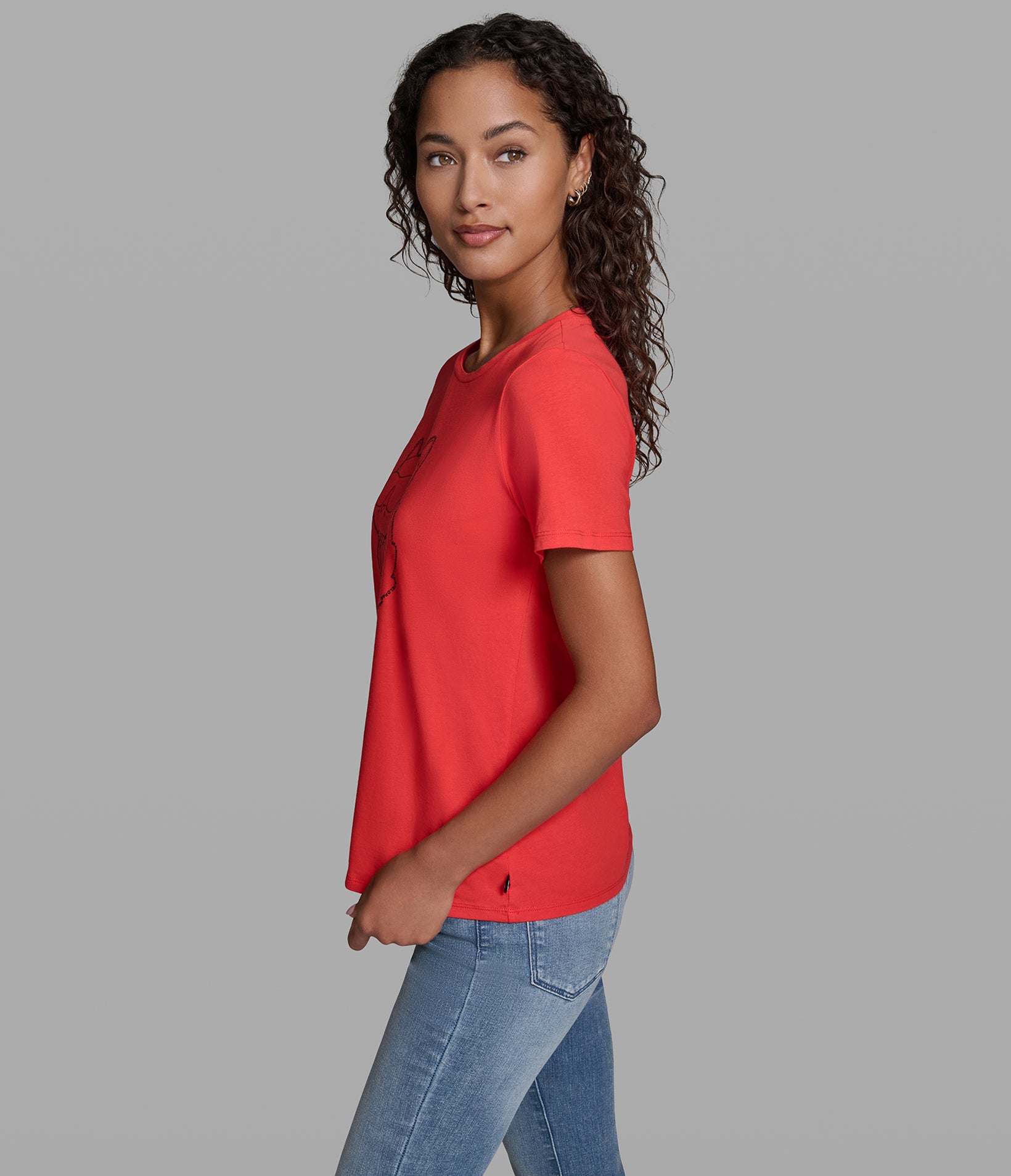 CHOUPETTE LETTER OUTLINE TEE VIEW 3 | New Women's Clothing