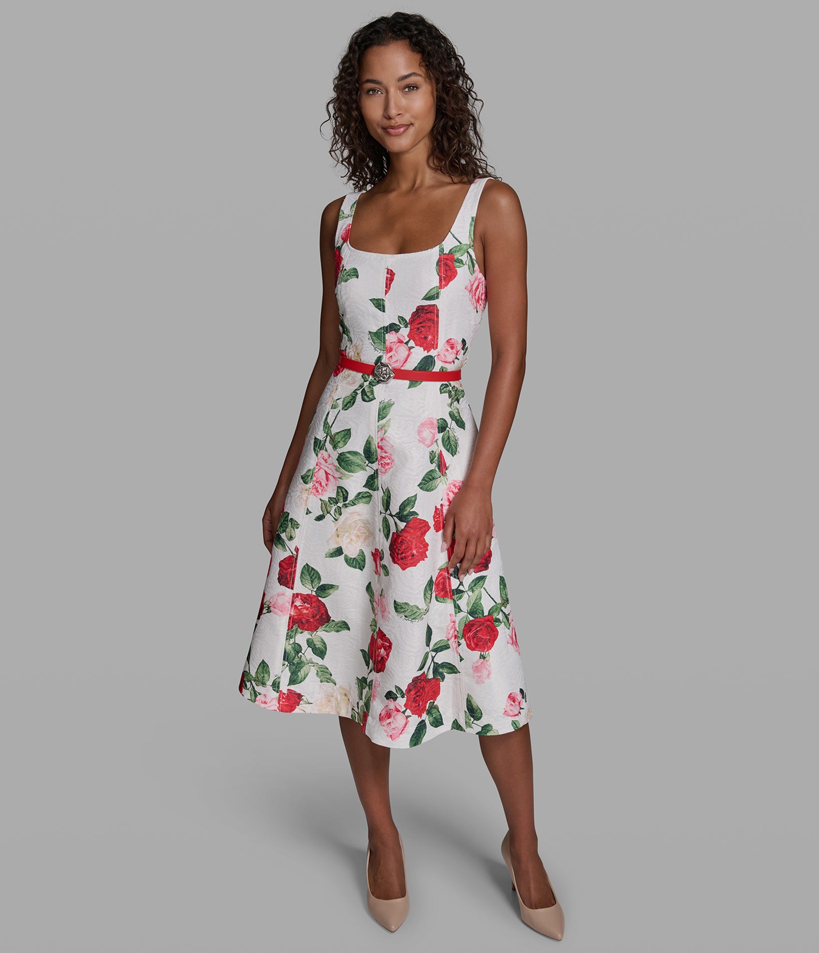 Rosette Fit And Flare Dress | Dresses & Jumpsuits | Karl Lagerfeld