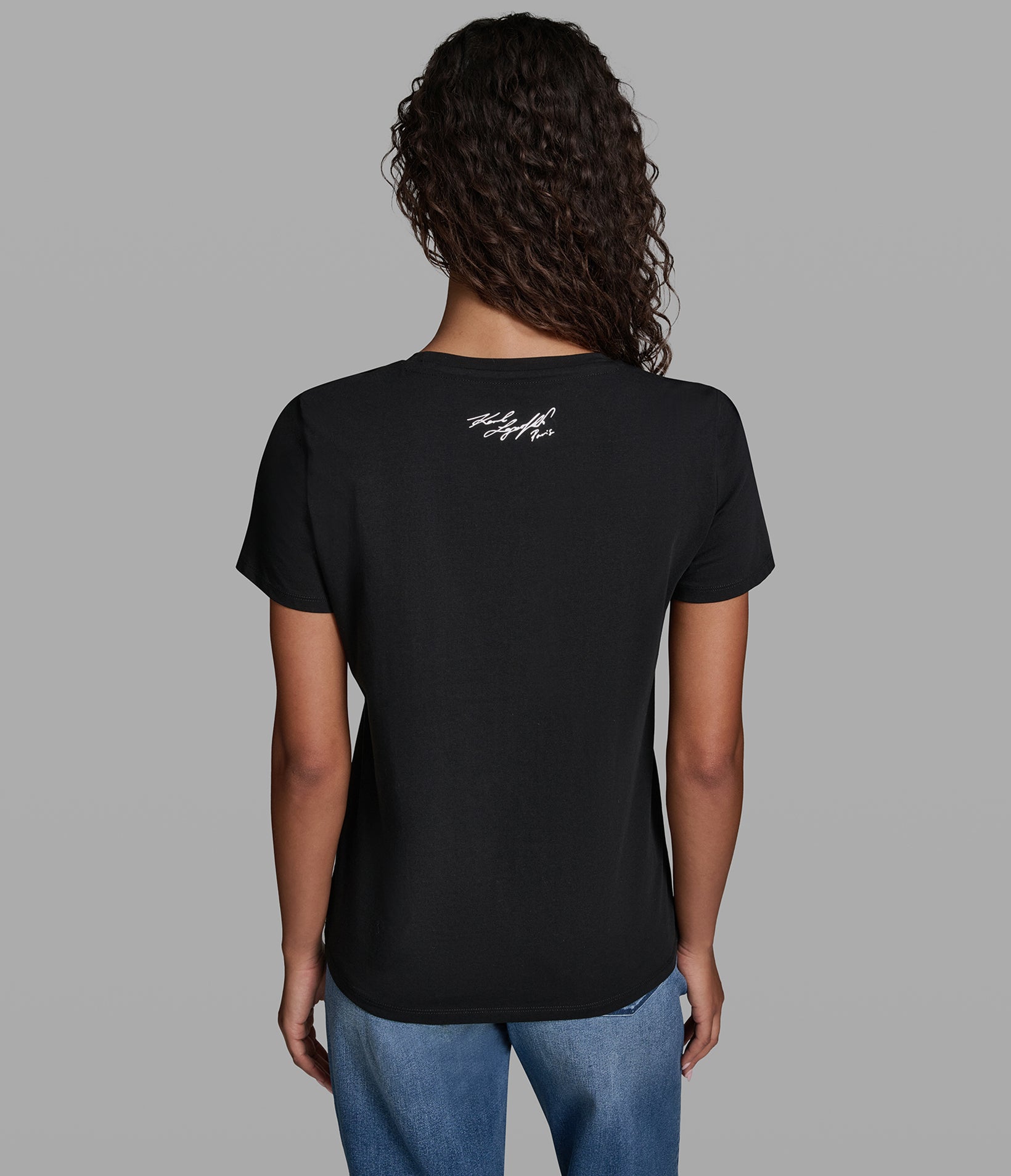 KARL CHOUPETTE CHECK TEE View 2 | Women's Tees & Tanks