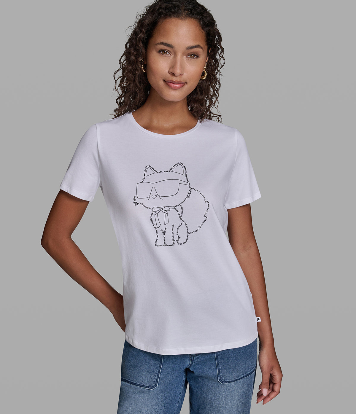 CHOUPETTE LOGO OUTLINE TEE VIEW 1