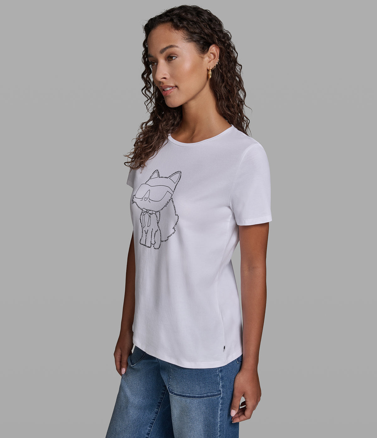 CHOUPETTE LOGO OUTLINE TEE VIEW 3