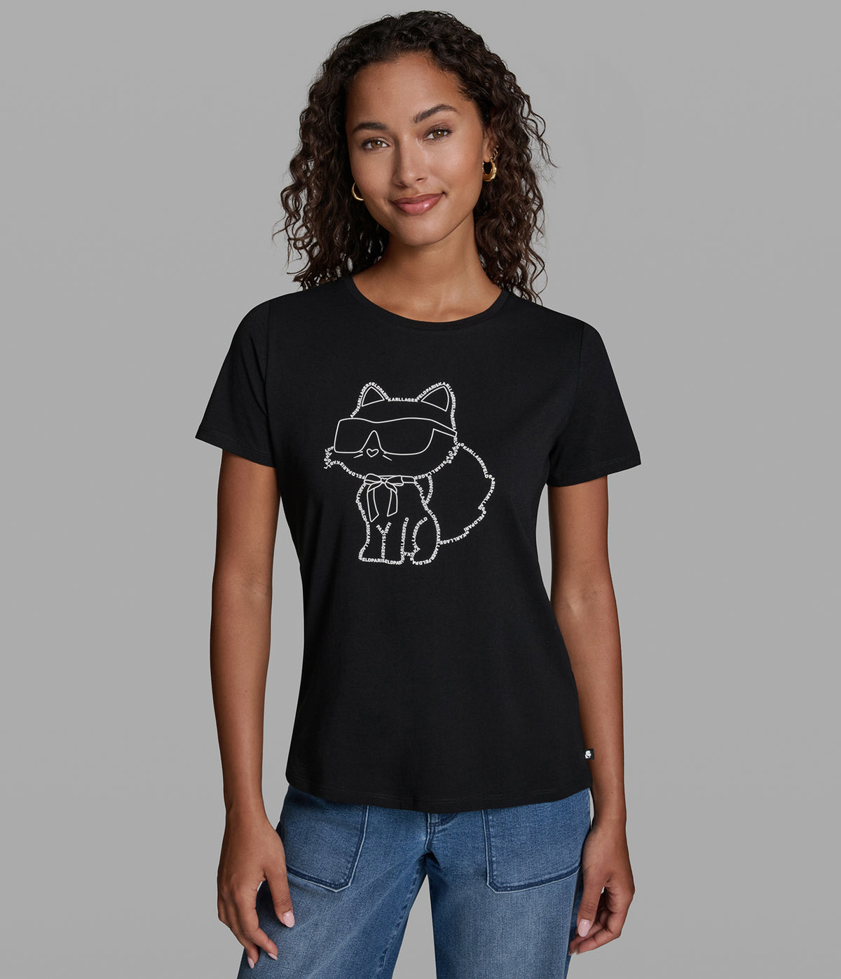 CHOUPETTE LOGO OUTLINE TEE VIEW 1