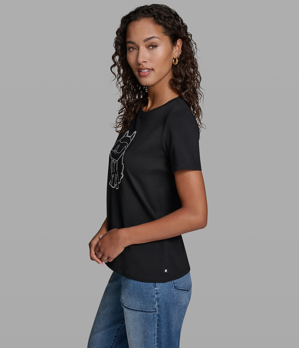 CHOUPETTE LOGO OUTLINE TEE VIEW 3