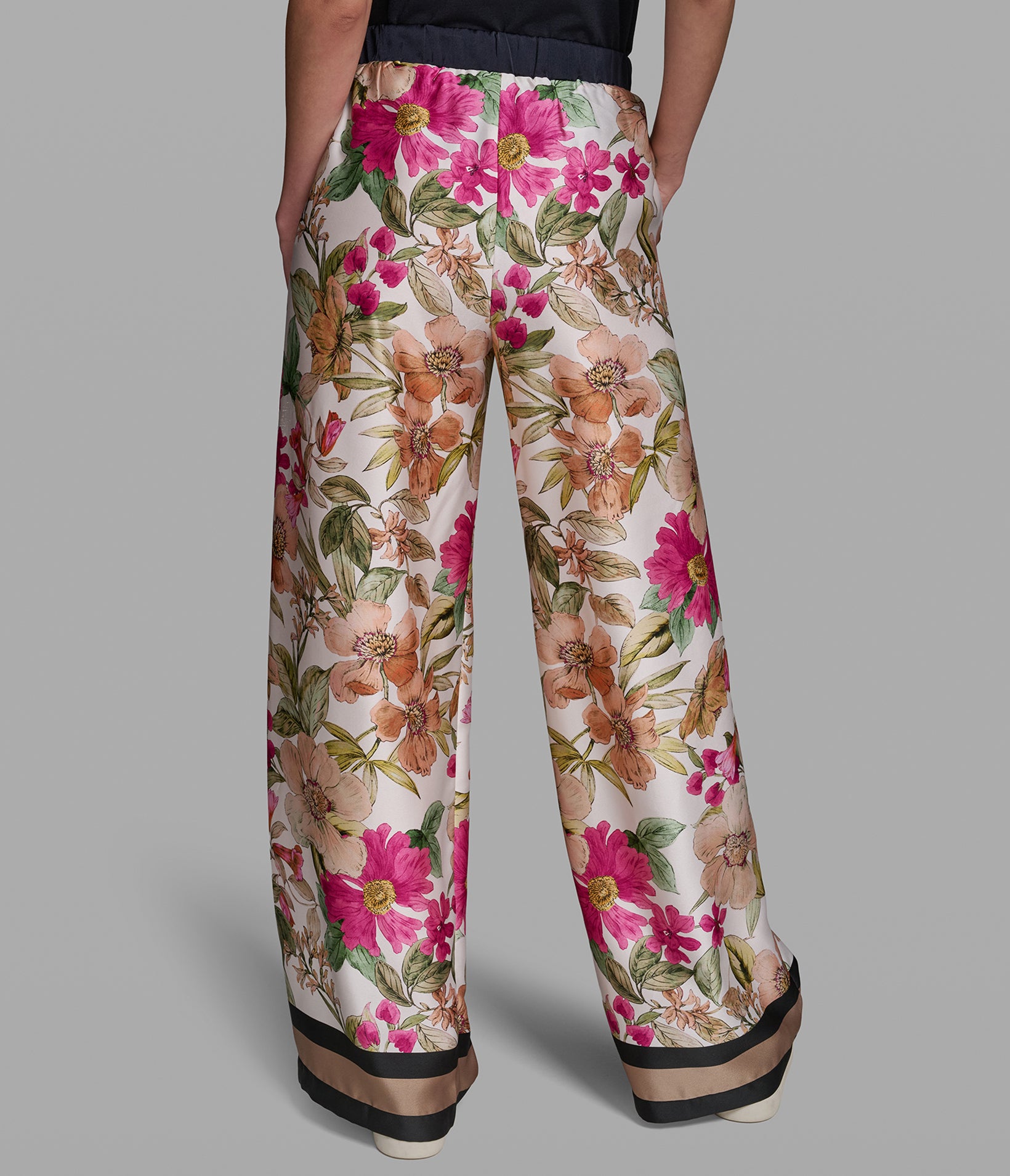 FLORAL WIDE LEG PANTS View 2 | Products