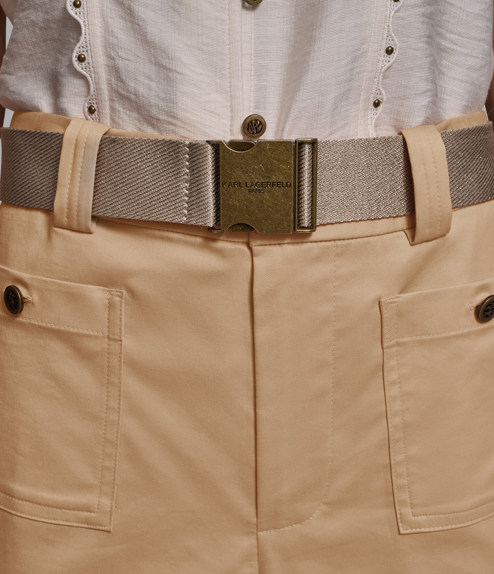 BELTED CROPPED STRAIGHT LEG PANTS VIEW 6 | Women's Pants & Skirts