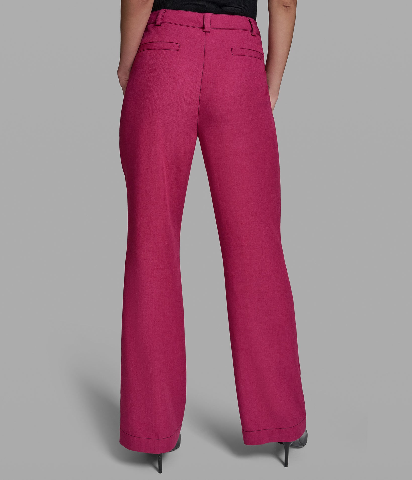 CONTRST STITCH WIDE-LEG PANT VIEW 4 | Women's Pants & Skirts