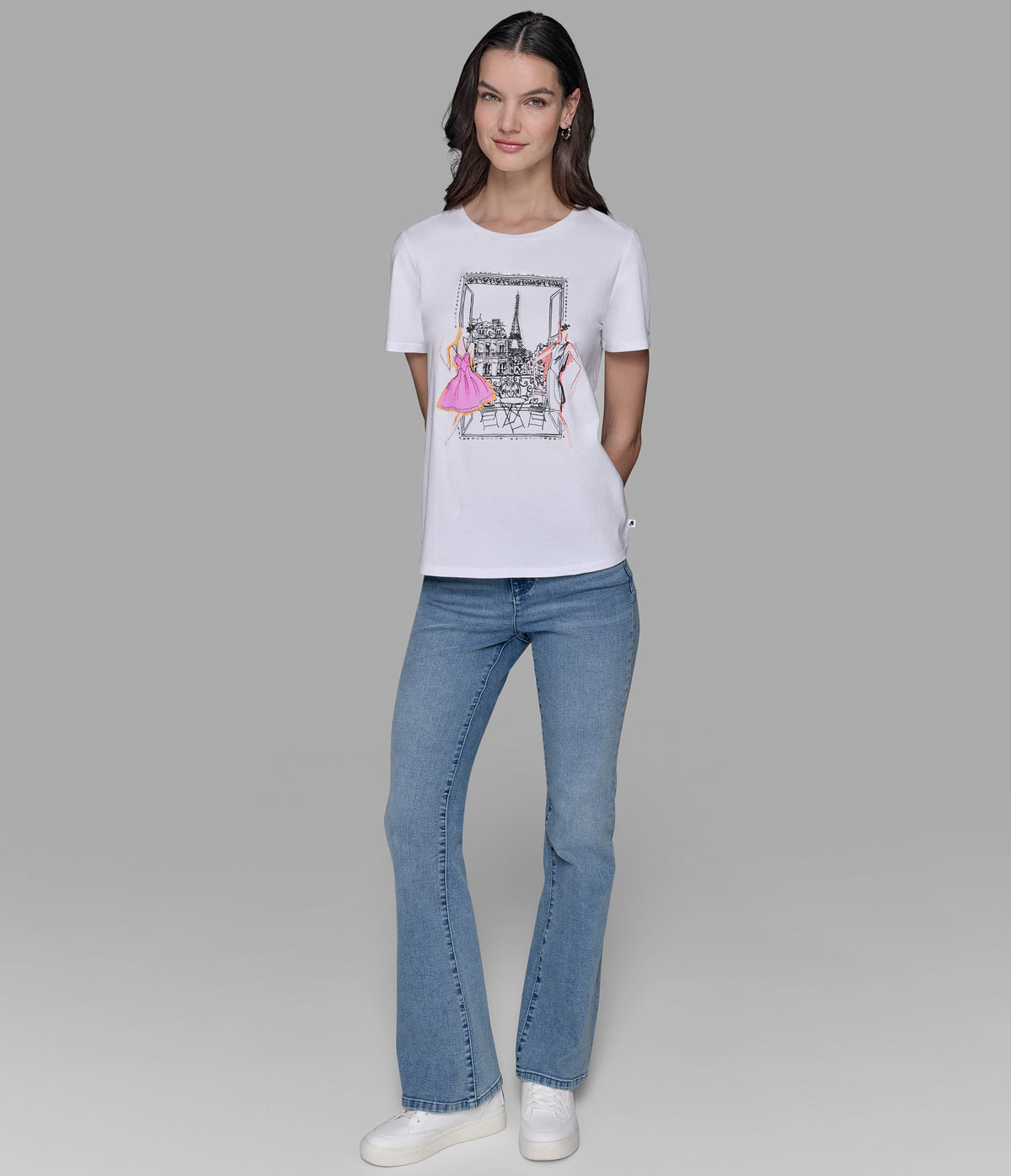 Paris Scene Tee | Tees & Tanks | Karl Lagerfeld Paris