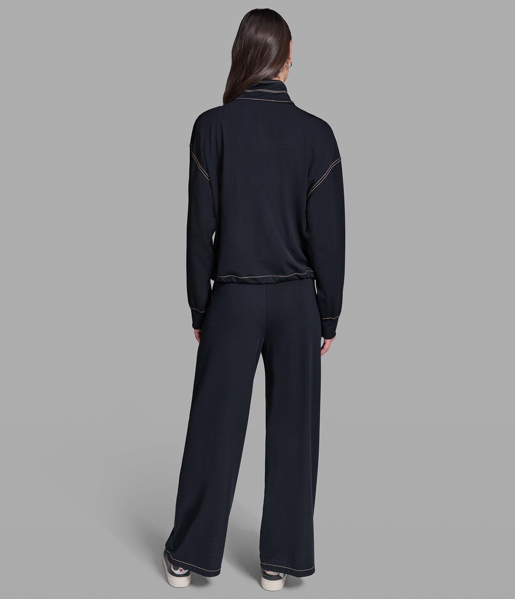 JERSEY TRACK JACKET WITH DRAWSTRING WAIST VIEW 5 | Holiday Sale