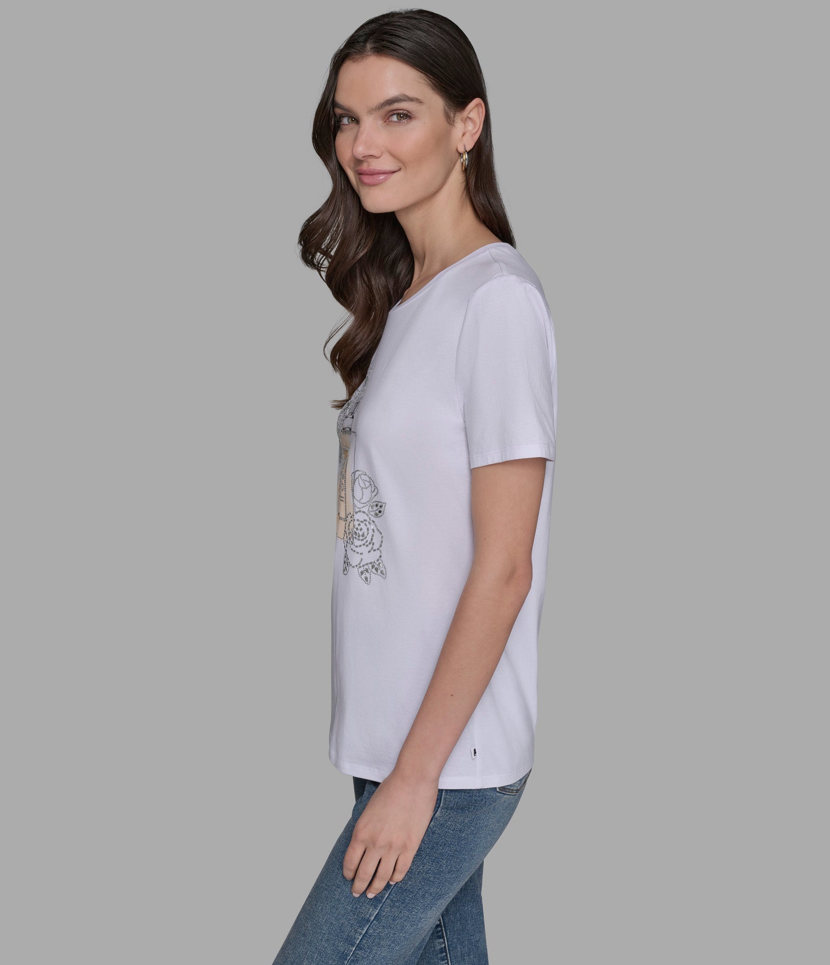 LOGO PERFUME TEE VIEW 4 | Women's Clothing Sale