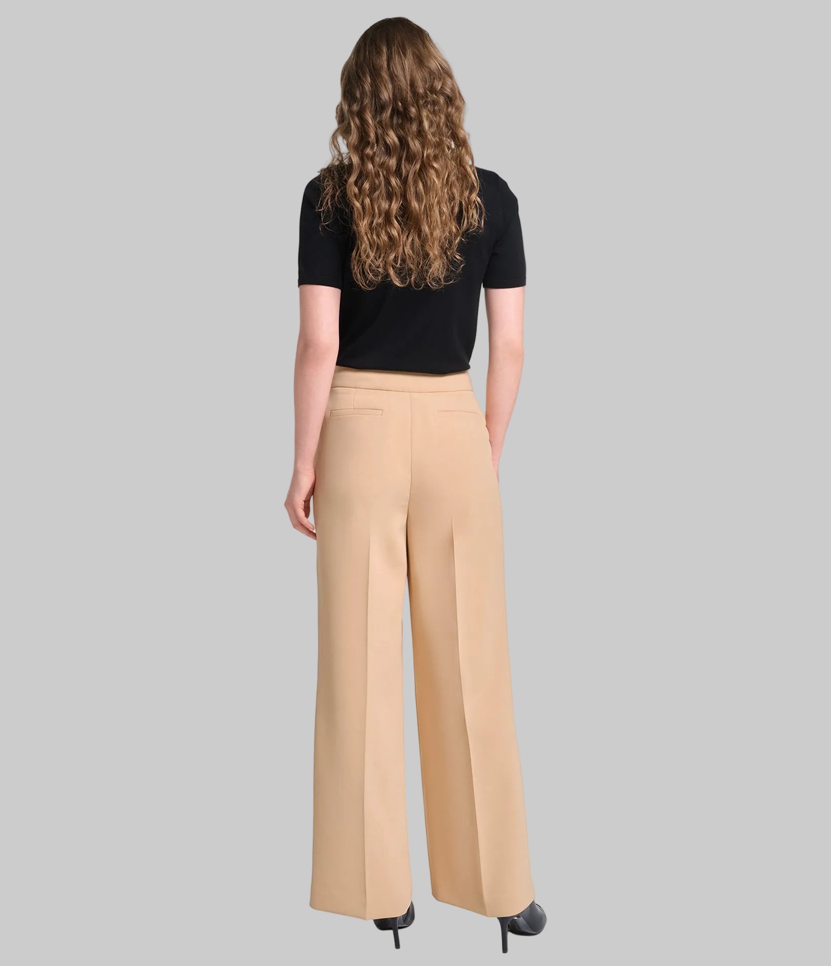 WIDE LEG PLEATED PANTS VIEW 6